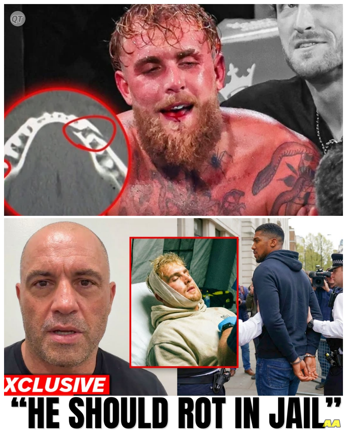 🐘 “A Dangerous Precedent!” Pros React to Joshua’s Near Knockout of Jake Paul! 💥 “When a fight turns into a near-tragedy, the implications are serious!” As Anthony Joshua came dangerously close to knocking out Jake Paul, the boxing world erupted in outrage. Industry veterans are expressing their concern over the potential consequences of such aggression, with some going as far as calling for Joshua to be jailed. What does this mean for the future of boxing and celebrity fights? Get the inside scoop on the reactions from the pros! 👇