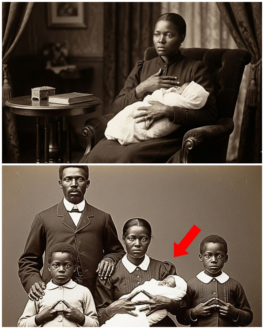 It was just a family portrait — until you saw how the mother held the baby