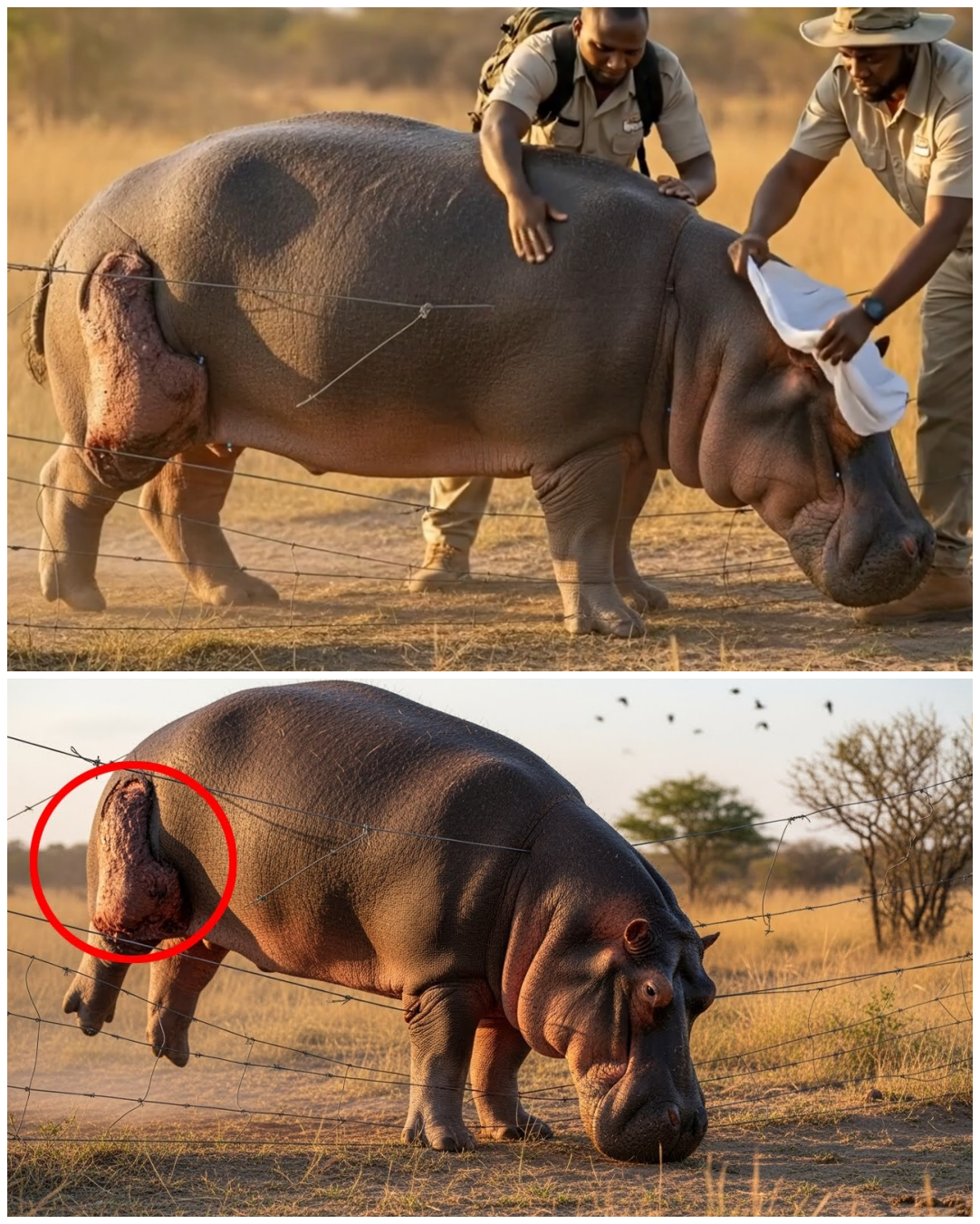 Hippo Waited 12 Hours for Help – What Happened Next Melted Everyone’s Heart