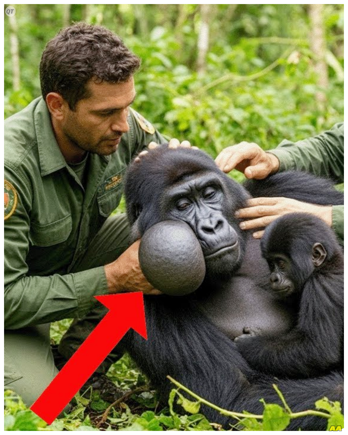 A Baby Gorilla Asked Humans for Help Using Hand Signals — A Powerful Rescue Story