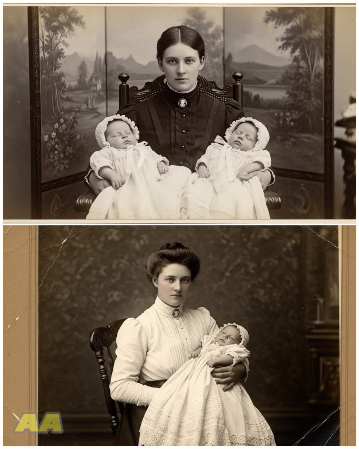 A Portrait of Grief: Unveiling the Tragic Truth of a Twin’s Silent Presence in a 1907 Family Photograph