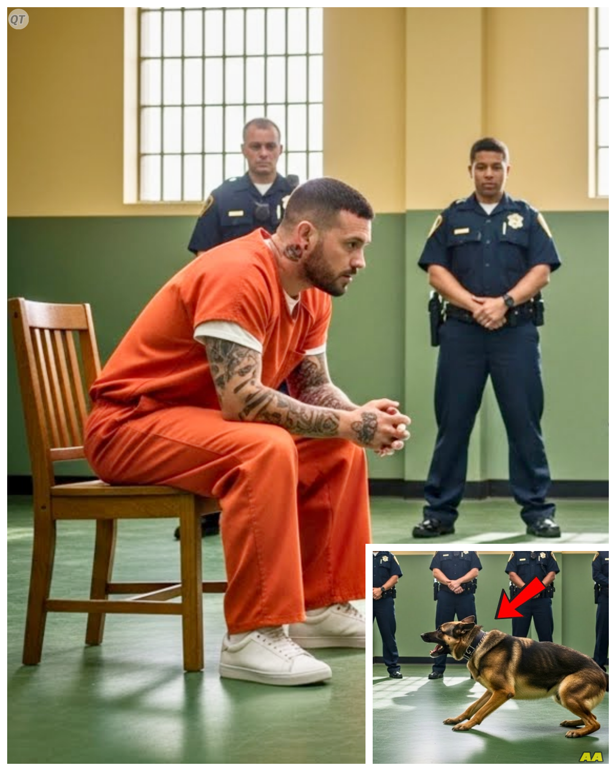 His Last Wish Before Execution To See His Dog, But What Happened Changed Everything…  With only hours left before his execution, his final request wasn’t for a last meal or a phone call.  It was to see his dog one last time.  But what happened next would silence the prison, freeze the guards, and unravel a truth buried for years.  That morning, the air inside the penitentiary felt heavier, as if the very walls knew what was coming.  Every sound, the clink of keys, the echo of boots on concrete, carried a weight that pressed down on everyone inside.  In his cell, Daniel sat on the edge of his cot, hands loosely clasp, eyes fixed on the cold floor.  He wasn’t the same man who had walked in 7 years ago.  Time and regret had carved deep lines into his face, softening the once sharp defiance in his eyes.  The guards expected the usual last request.  A steak dinner, a call to family, maybe a final letter.  But when the warden asked, Daniel’s voice was low, steady.  I want to see Max, my dog.  A pause.  Some guards exchanged glances.  A condemned man choosing a dog over people.  Unheard of.  But for Daniel, Max wasn’t just a pet.  He was the only one who had stood by him before the arrest, before the trial, before the world turned its back.  In his final hours, he didn’t want forgiveness from strangers.  He just wanted to look into the eyes that had never judged him.  The warden leaned back, fingers steepled.  He’d seen strange last requests……..