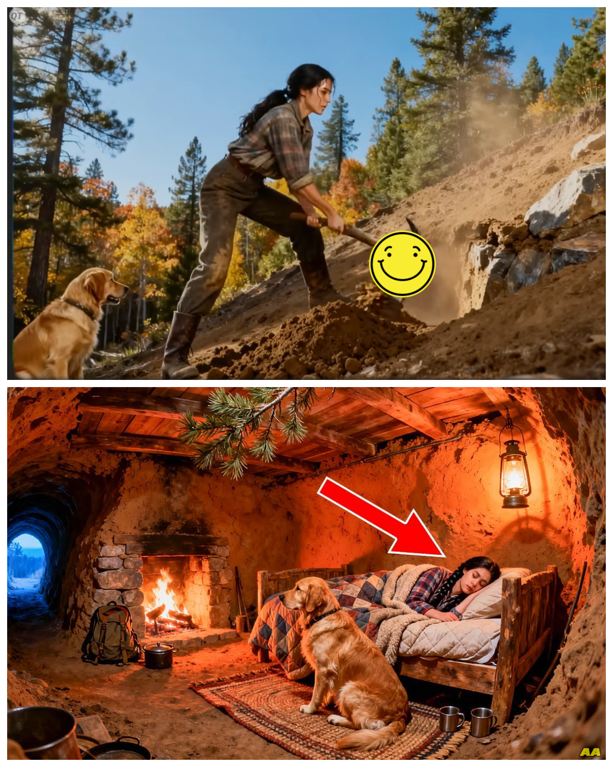 They Mocked Her For Building a Hidden Underground Shelter – Until Winter Proved Her Right  They told her she was digging her own grave.  In a way, they were right.  Except it turned out to be everyone else’s salvation.  Montana territory.  Autumn of 1887.  The first time Clara Whitmore struck her pickaxe into the hillside behind the abandoned mining claim, her neighbor, Samuel Garrett, rode up on his horse and sat watching her for a full 10 minutes before speaking.  You know there’s no gold in that hill, he finally said.  The prospectors checked it years ago.  Nothing but clay and rock.  Clara didn’t stop swinging.  I’m not looking for gold.  Then what are you doing? Building a home.  Garrett laughed.  A sharp dismissive sound that made Clara’s golden retriever copper raise his head and growl softly.  A home in a hill.  Ma’am, with respect, your husband left you that cabin not 200 yd from here.  It’s got four walls, a roof, and a fireplace............