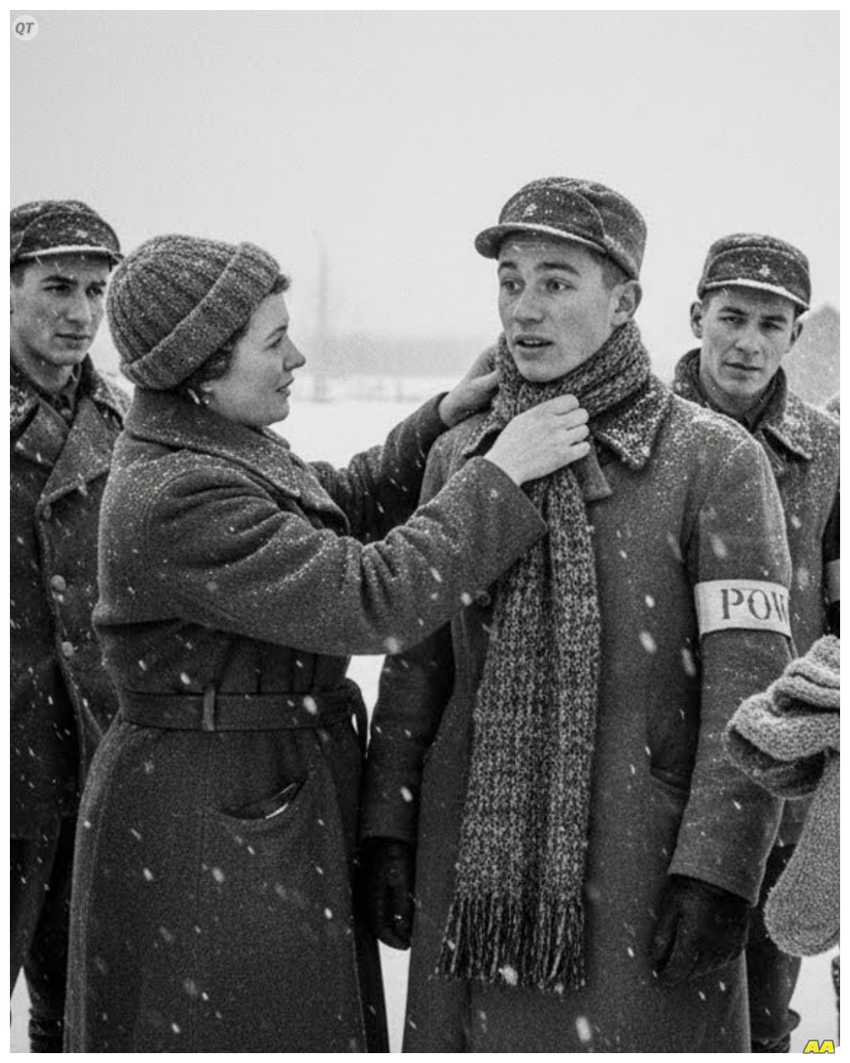 German POWs Thought Canadian Winter Would Kill Them — Until Locals Showed Them How to Survive It  December 1940, German prisoners of war arrived in Canada, convinced the brutal winter would kill them.  Temperatures plunging to 40on grittywigs, winds that could freeze exposed skin in minutes.  A frozen wasteland they’d been told was impossible to survive.  But instead of watching them freeze to death, Canadian guards and local farmers did something that would shatter everything these men believed about strength, survival, and which side was truly civilized.  What could enemy civilians possibly teach battleh hardened vermached soldiers that would make thousands of them abandon their homeland after the war and return to the country that once imprisoned them? Europe was burning.  Germany’s war machine had crushed every country in its path for 18 straight months.  Poland fell in weeks.  Norway, Denmark, the Netherlands, Belgium, and France all collapsed under the weight of panzer divisions and dive bombers.  The Nazi swastika flew from the frozen coast of Norway down to the sunny beaches of France…………..