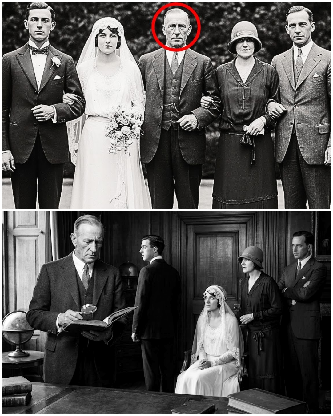 This 1921 Wedding Photo Looks Perfect — Until You Discover Who the Groom Really Was