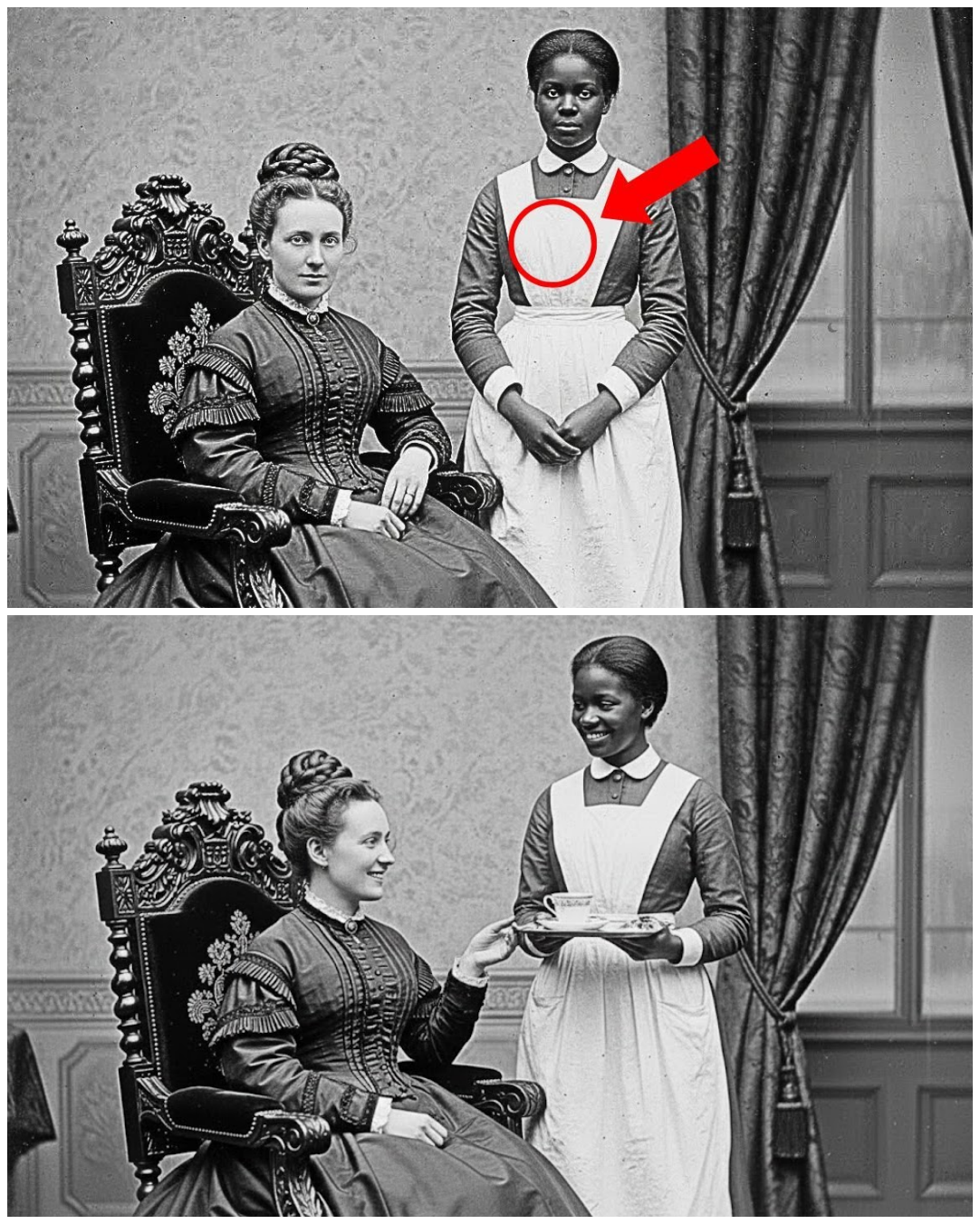 This 1878 portrait appears ordinary — until experts zoom in and notice something impossible