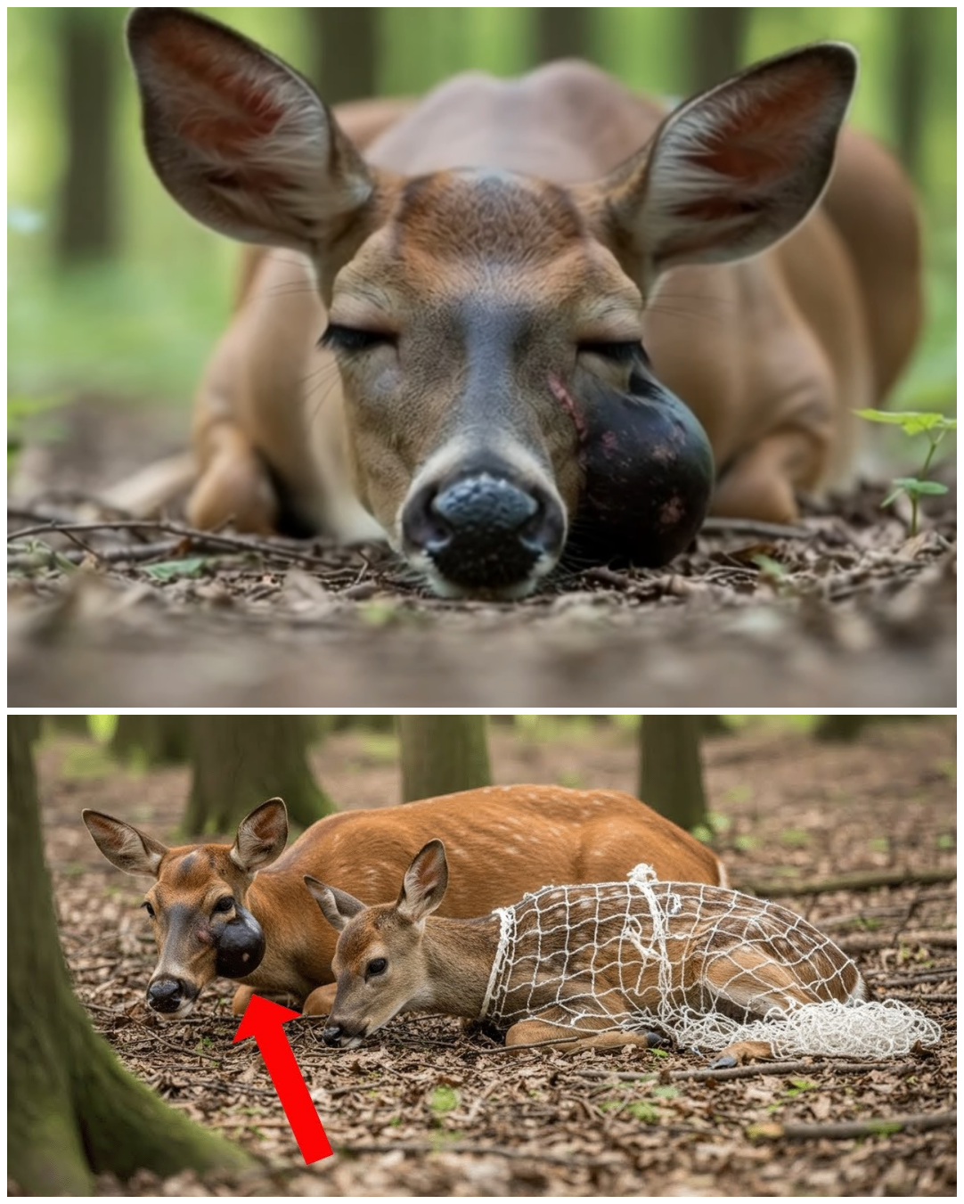 (VIDEO) Sick Deer Mom and Her Fawn Waited 5 Hours for Help – What Happened Next Melted Hearts