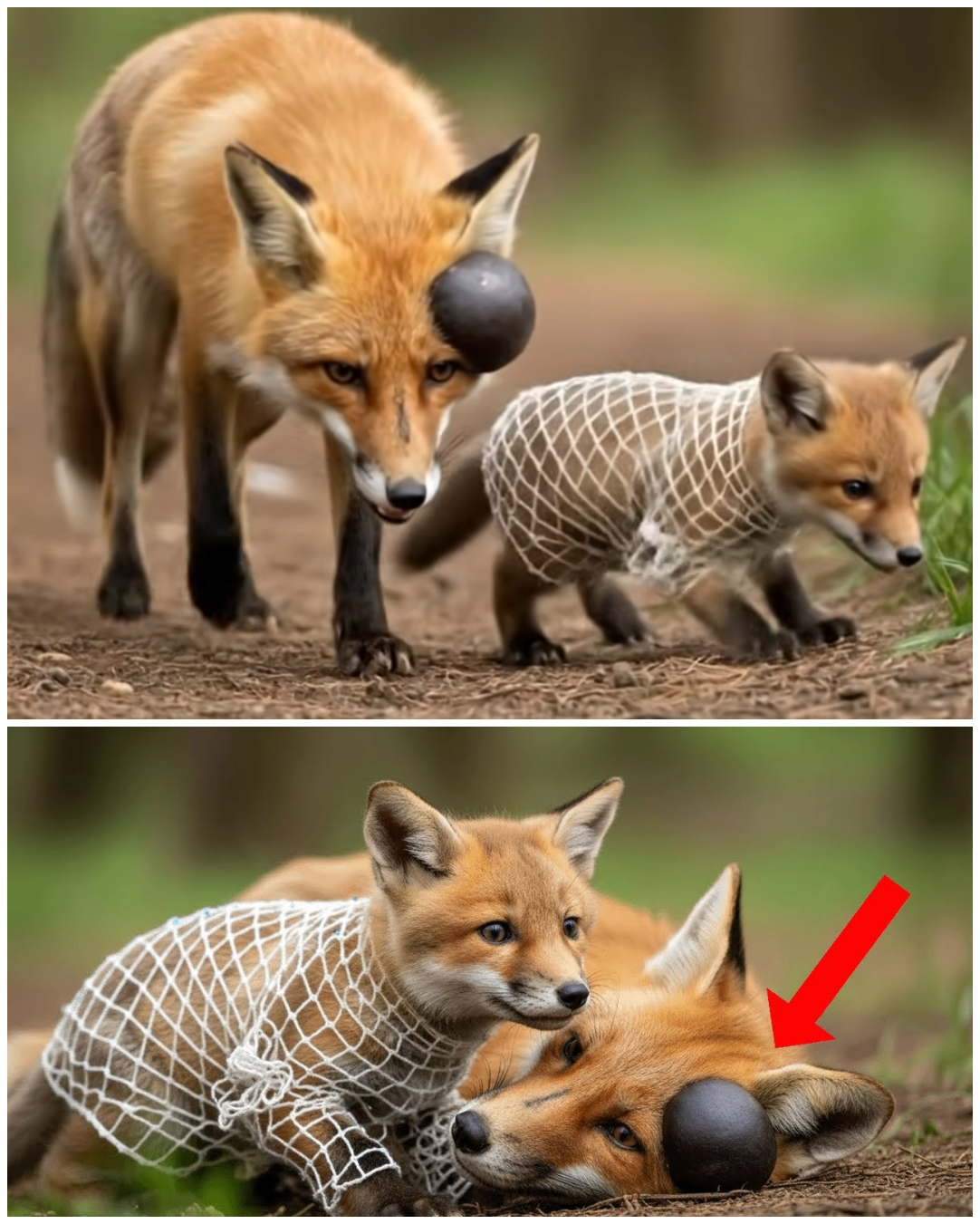 (VIDEO) A Sick Mother Fox and Her Baby Were Helpless for Hours – What Rescuers Did Next Shocked Everyone