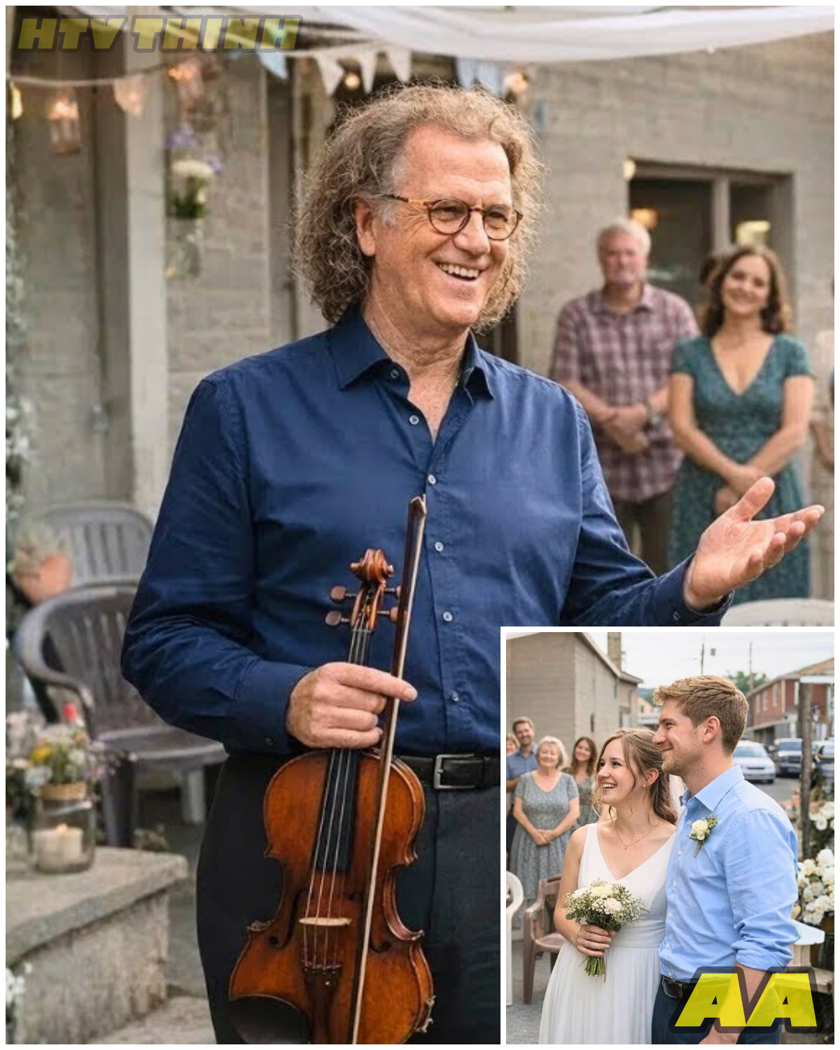 😱 SHE HAD NO MONEY FOR A BAND AT HER WEDDING… UNTIL ANDRÉ RIEU SUDDENLY APPEARED 😱 – HTT