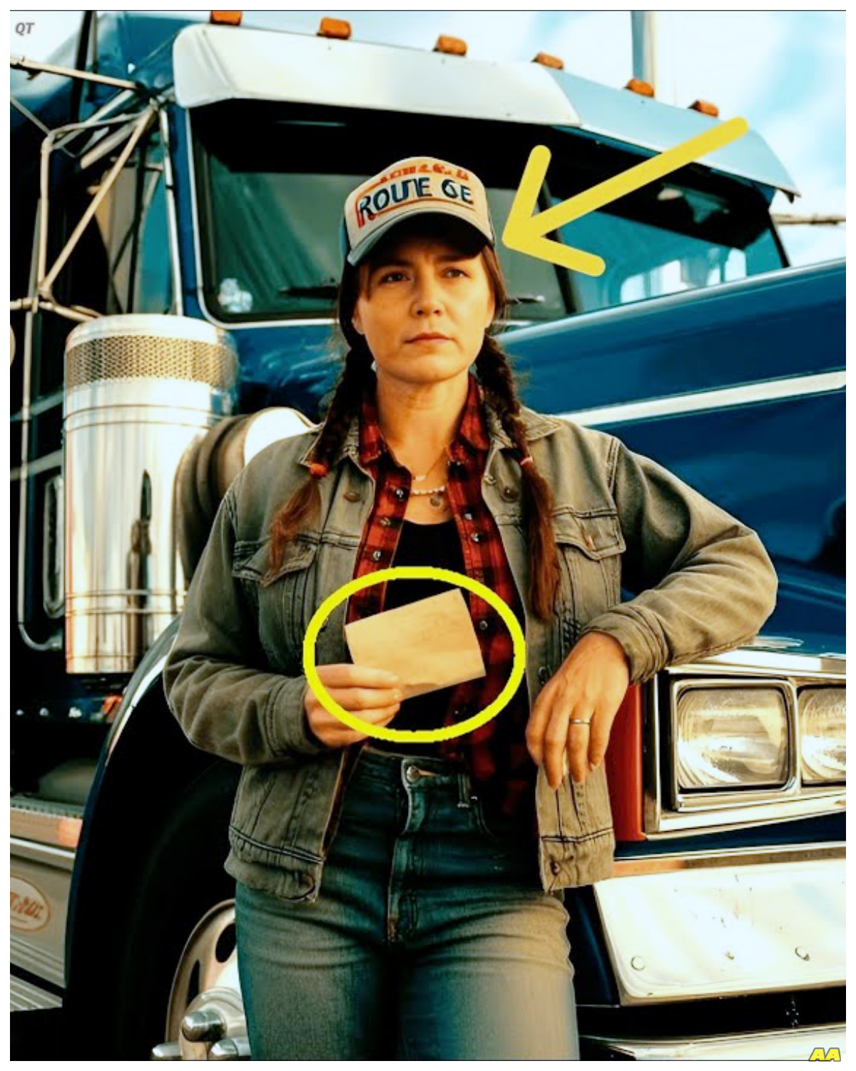 Her Truck Kept Breaking Down… Until the Diner Chef Revealed a Truth That Left Her Speechless  Her big rig kept breaking down, draining every dime she had left.  Alone on the side of a dusty highway with no clue why her truck kept failing, Rachel’s world was collapsing.  Then, a stranger in a small town diner revealed a secret so shocking it would change everything she thought she knew and turn her fight for survival into a battle against betrayal and greed.  Hit like and comment where you’re watching from.  Your support brings more amazing stories.  Now, let’s begin.  Rachel Carter’s big rig shuddered violently before grinding to a halt just outside the faded neon glow of Miltown’s only diner.  The cold wind whipped dust across the cracked asphalt as she sat behind the wheel, jaw clenched, staring at the blinking dashboard lights like a prisoner staring at the bars of a cage.  This was the fifth time in less than three weeks her truck had broken down.  And each time, the repair bills swallowed more of her dwindling savings.  The truck was supposed to be her lifeline, not a constant drain on her spirit and bank account.  Rachel wiped the sweat from her brow………….