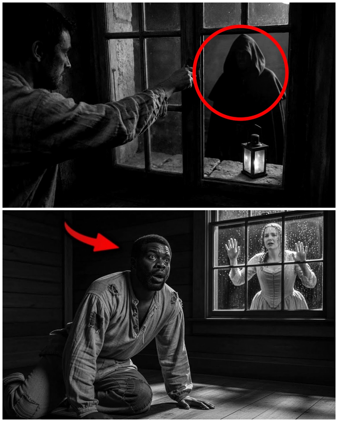 Slave Tries to Sleep But a Knock at His Window Wakes Him She Says No One Will Find Out