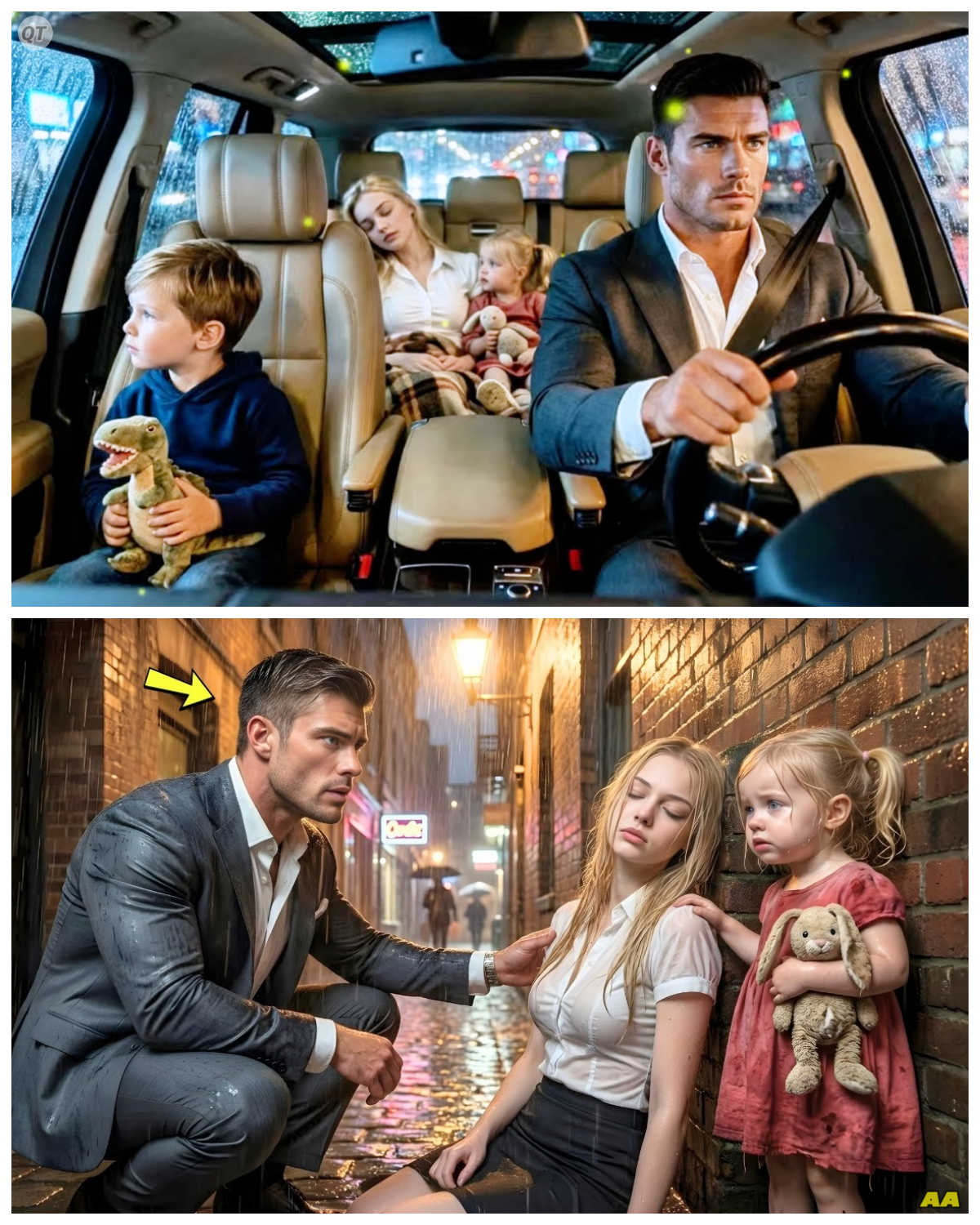 “Sir, Mommy can’t walk…” The little girl’s voice trembled as she tugged at the sleeve of a well-dressed man passing by.  Her wide eyes were filled with fear and concern, and the man, a single dad and CEO named Alex, immediately turned his attention to her.  In the dimly lit alley, he spotted a woman slumped against the wall, her face pale and her leg twisted at an odd angle.  Without hesitation, Alex knelt beside the girl, his heart racing. “What happened?” he asked gently.  The little girl explained that her mother had fallen and couldn’t get up.  In that moment, Alex knew he had to act quickly. 🚨💔  As he assessed the situation, Alex felt a surge of determination.  He carefully lifted the woman into his arms, feeling the weight of responsibility settle on his shoulders.  The little girl watched with hope as he carried her mother out of the alley and into the light.  “Don’t worry, your mommy will be okay,” he reassured her, even though he felt a knot of anxiety twisting in his stomach.  What would happen next? Would they make it to safety in time? 🌟👩‍👧  Rushing to his car, Alex placed the woman gently in the back seat, while the little girl climbed in beside her.  He could see the fear in the girl’s eyes, and it fueled his urgency.  As he sped toward the nearest hospital, he glanced in the rearview mirror, catching a glimpse of the woman’s face.  She was unconscious but breathing, and he prayed that help would come soon.  What had led them to this moment, and how would it change their lives forever? 🚗💨  Arriving at the hospital, Alex sprang into action, calling for help as he rushed the woman inside.  The little girl clung to his side, her tiny hand gripping his tightly.  “Will Mommy be okay?” she asked, her voice barely above a whisper.  Alex knelt down to meet her gaze, trying to offer comfort despite his own fears.  “I promise we’ll do everything we can,” he said, but deep down, he was unsure of what lay ahead. 🤝❤️  As the medical team took over, Alex felt a mix of emotions swirling within him—fear, hope, and a strange sense of connection to this family he had just encountered.  He had always been focused on his career, but this moment reminded him of the importance of compassion and community.  Would he be able to help them beyond this day?  And what would happen to the little girl if her mother didn’t recover?  The answers were uncertain, but one thing was clear: their lives were now intertwined in ways he never expected. 🌍✨  Click the link to read more 👇