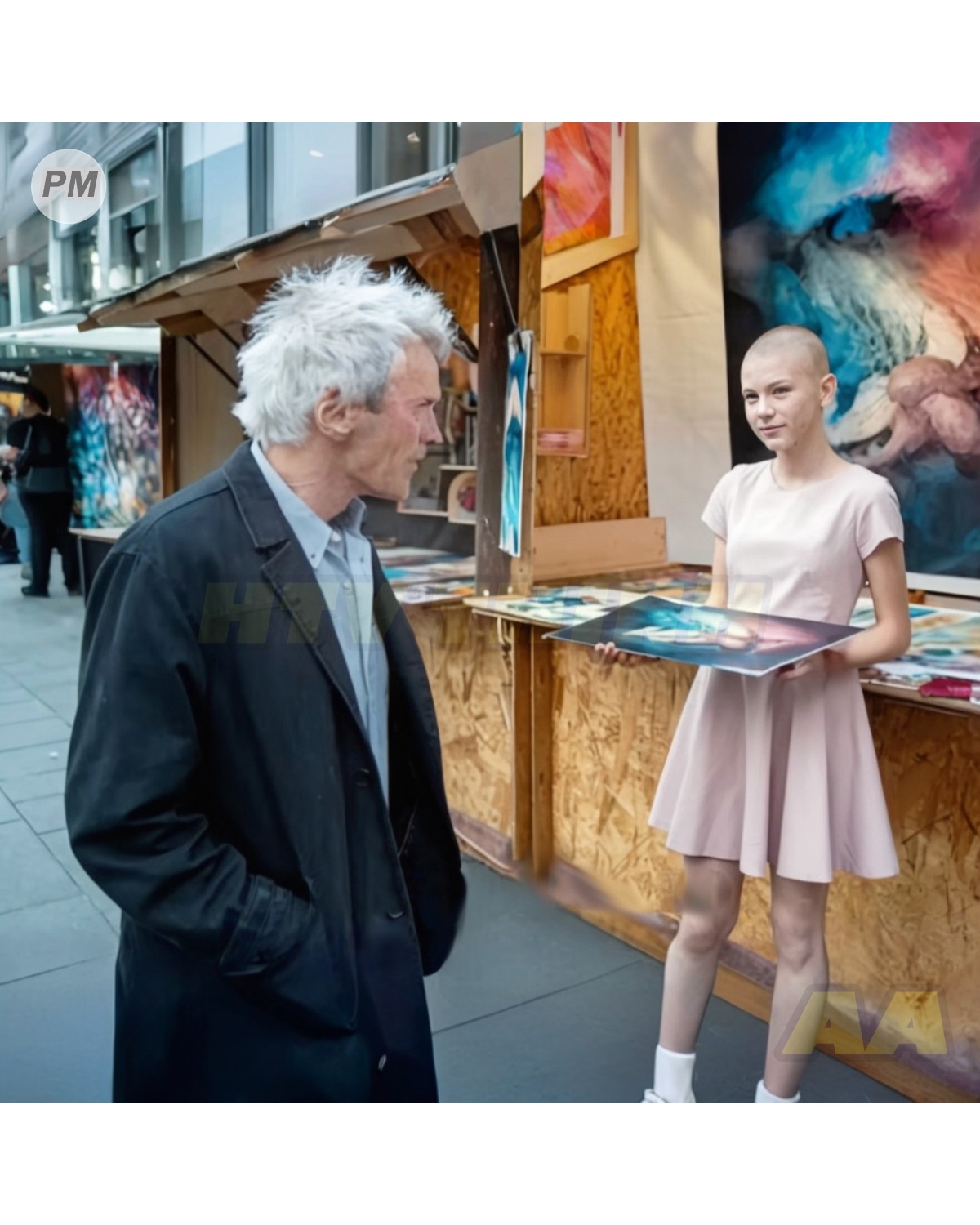 The city sidewalk was a river of rushing bodies, a blur of commuters and tourists oblivious to the history walking among them.