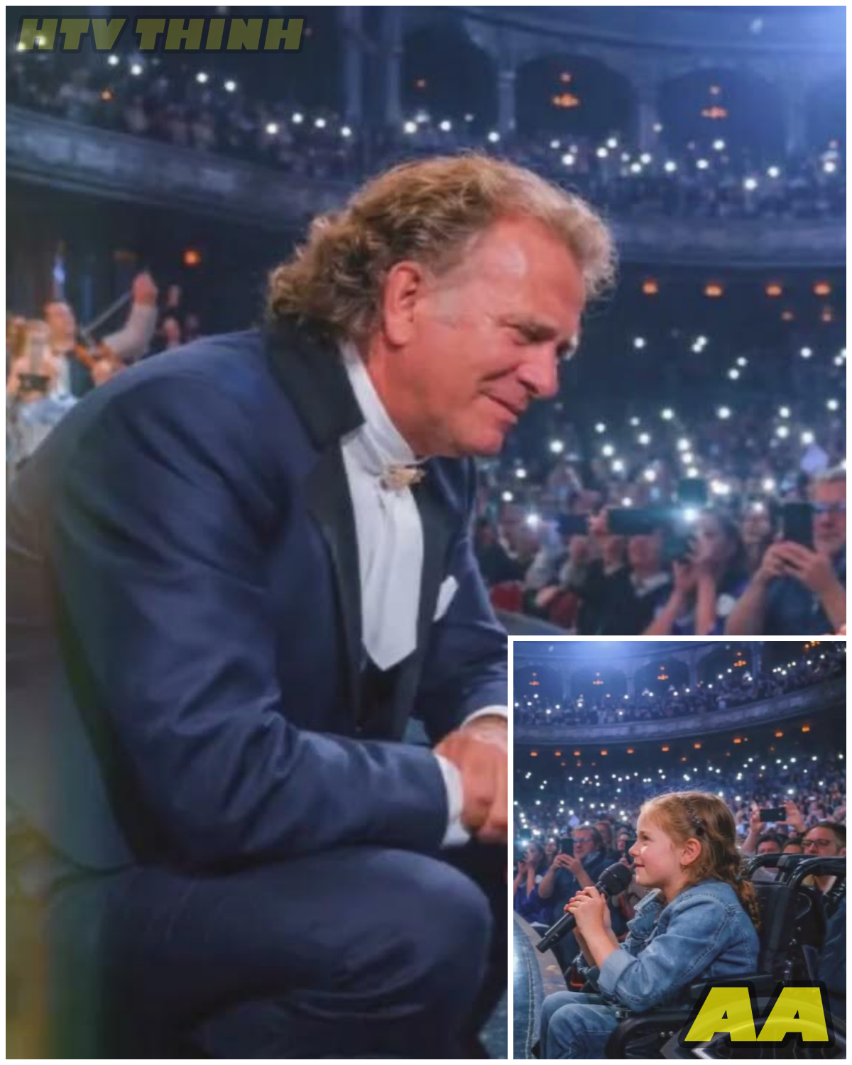 😱 ANDRÉ RIEU STOPS CONCERT AFTER GIRL IN WHEELCHAIR ASKS ABOUT GOD… CROWD CAN’T BELIEVE HIS REPLY 😱 – HTT