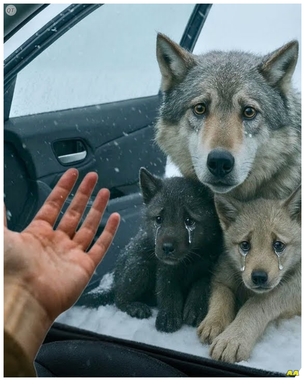 Opening Paragraphs for the Story In the heart of a harsh winter, a woman named Sarah found herself staring out her frosted window.  The world outside was blanketed in white, a seemingly endless stretch of snow and ice.  But as she sipped her hot cocoa, something unusual caught her eye—a family of wolves huddled together on her doorstep.  Their fur was matted with snow, and their eyes reflected a mix of fear and desperation.  What would she do?  Would she turn her back on them, or would compassion guide her actions? 🐺❄️  As Sarah opened her door, the biting cold rushed in, and the wolves instinctively took a step back.  She could see their breath misting in the frigid air, a stark reminder of their struggle for survival.  With a deep breath, she knelt down, her heart racing.  “Come here, you poor things,” she whispered, her voice soft and inviting.  Would they trust her, or would they flee into the night?  The tension hung in the air, thick with uncertainty. 🌬️❤️  To her surprise, the bravest of the wolves took a tentative step forward.  Its eyes, a deep amber, locked onto hers, and in that moment, a connection sparked.  Sarah reached out her hand, palm open, and the wolf sniffed cautiously at her fingers.  What happened next was beyond anything she could have imagined.  The entire family began to approach, drawn by her kindness and warmth.  Could it be that they sensed her intentions were pure? 🌟🐾  As the wolves entered her home, Sarah felt a mix of awe and trepidation.  She had always admired these majestic creatures from afar, but now they were here, sharing her space.  What would happen next?  Would they remain wild and untamed, or would they forge an unexpected bond with her?  The atmosphere was charged with possibility, and Sarah knew this was just the beginning of an extraordinary journey. 🏡✨  Days turned into weeks, and the wolves became a part of Sarah’s life.  They roamed freely in her yard, their playful antics bringing joy to her days.  But as winter began to thaw, a dilemma arose.  Would she be able to let them go when spring arrived, or would their bond be too strong to sever?  The answer lay in the choices they would all have to make, and the world outside was changing rapidly. 🌱💔  Conclusion: The Unfolding Adventure As the seasons shifted, so did their relationship, leading to questions no one could answer.  What awaited them as the warmth of spring melted the last remnants of winter?  Would the wolves choose to stay, or would they return to the wild?  Only time would tell, as Sarah faced the most heart-wrenching decision of all.  Stay tuned for the next chapter in this incredible story.  Click the link to read more 👇