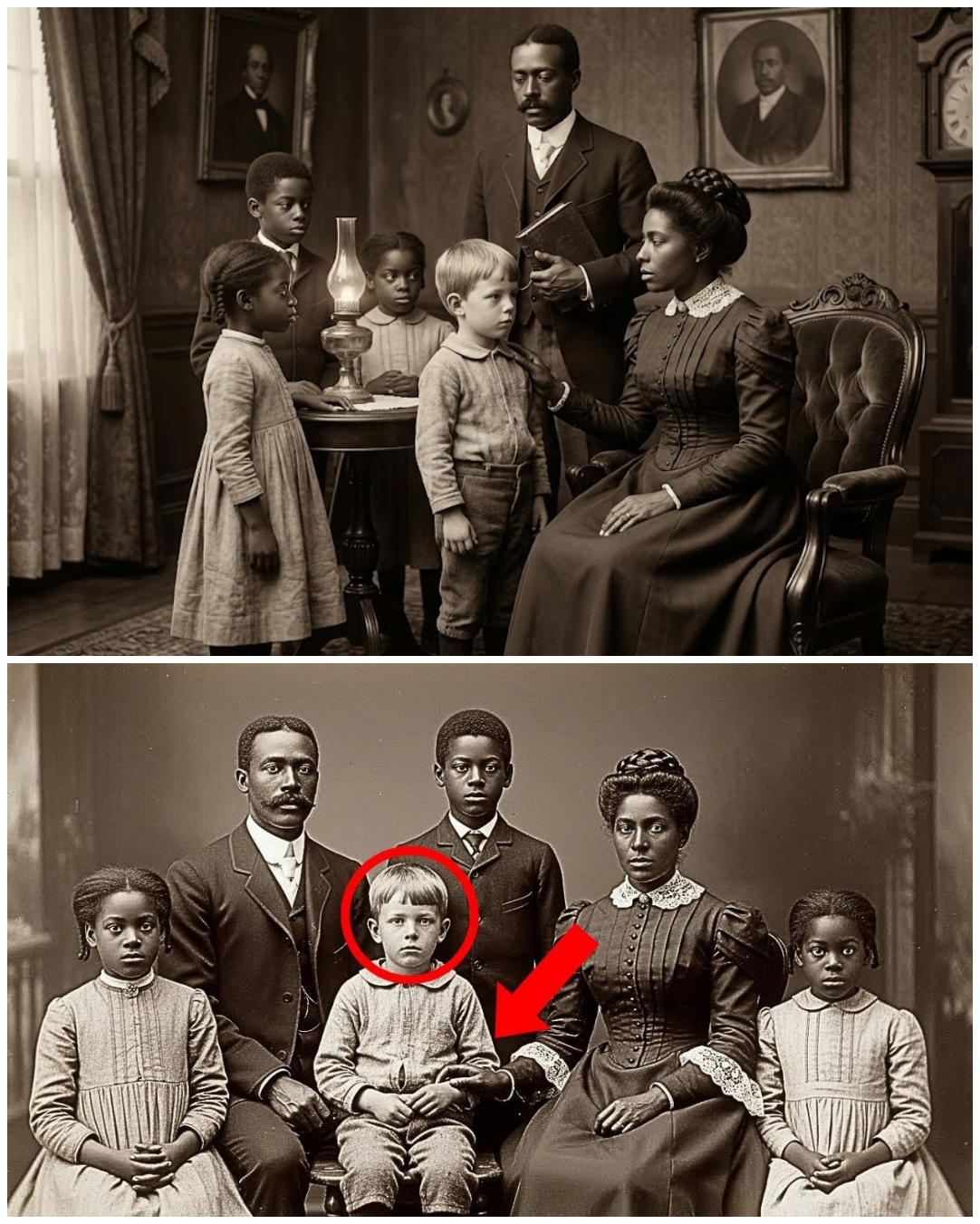 It was just a 1901 family photo — until you saw how the mother’s hand pressed against the child