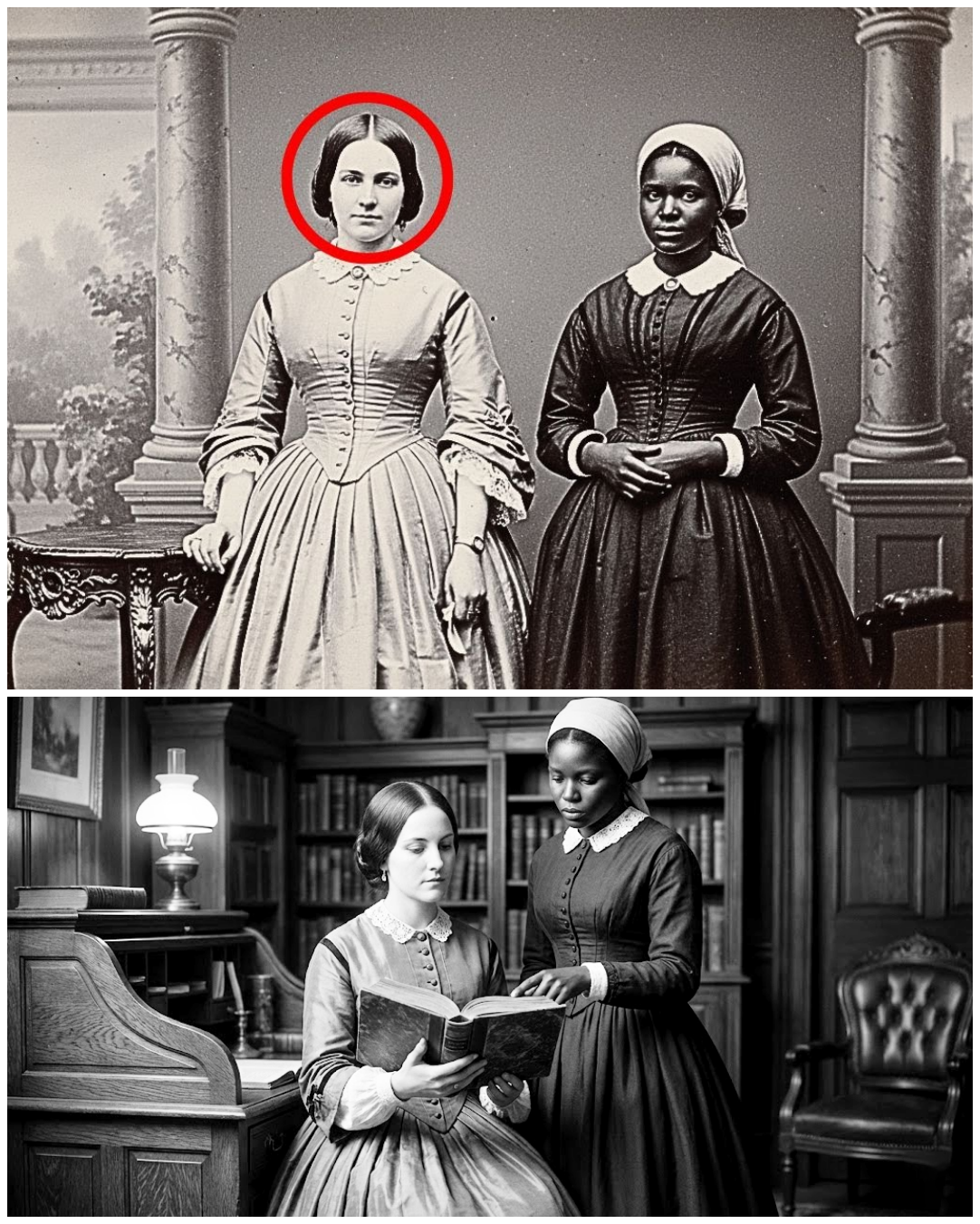 It was just a portrait of a plantation owner and her slave.