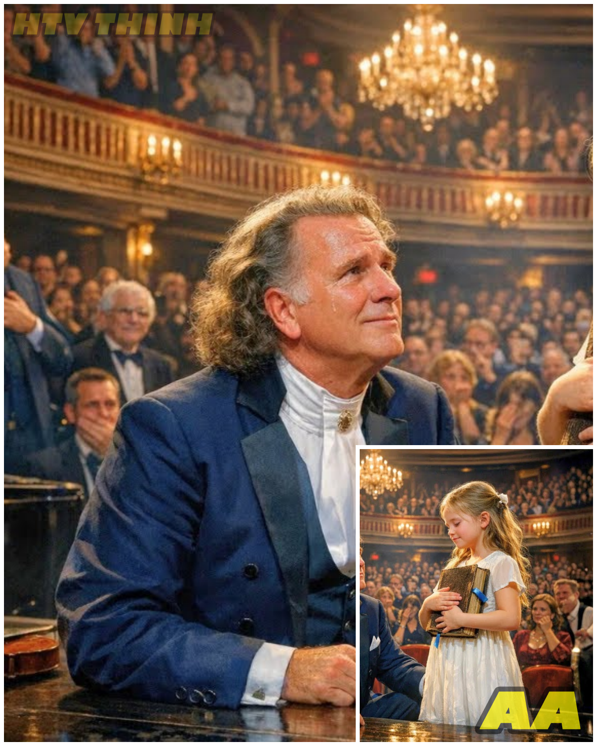 😱 A 9-YEAR-OLD GIRL BROUGHT A BIBLE TO THE CONCERT – ANDRÉ RIEU’S REACTION SILENCED THE ROOM 😱 – HTT