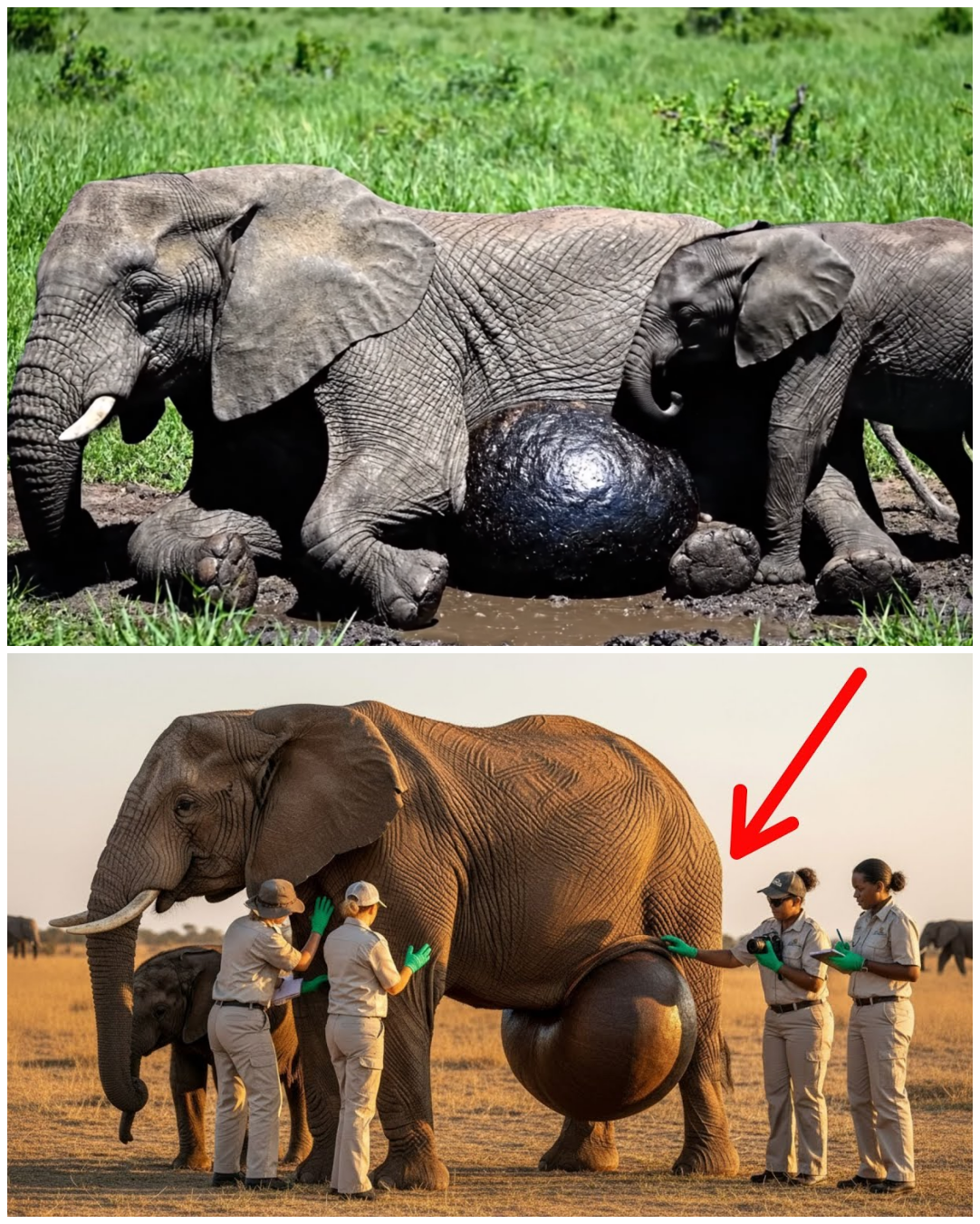 (VIDEO) Rescuing an Elephant Born With a Tumor – A Heart-Touching Mission That Melted Millions