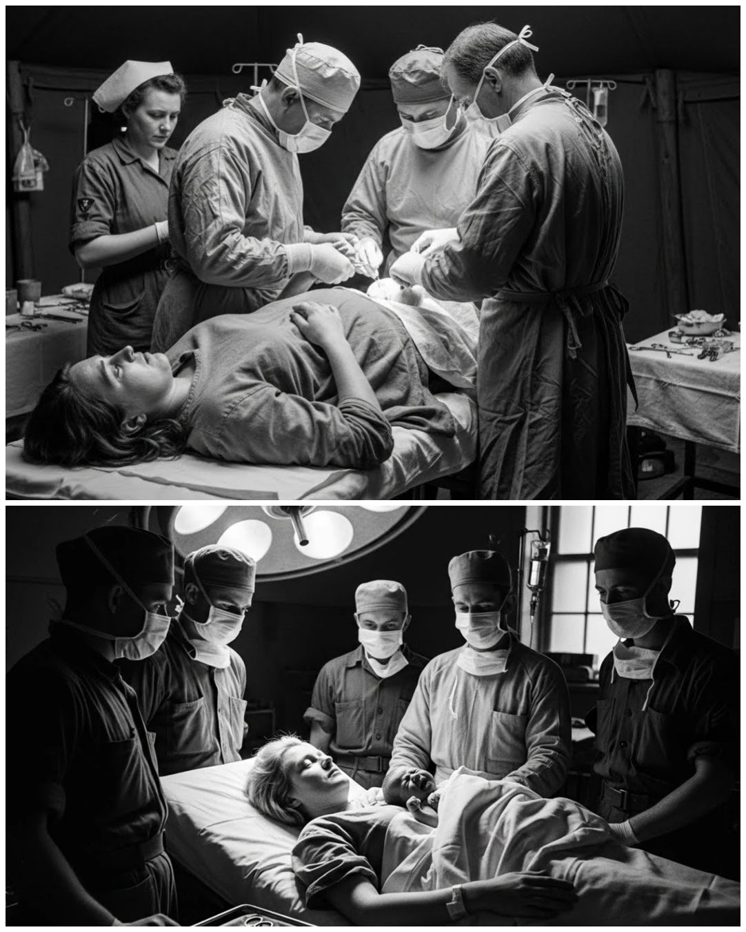 “My Baby Is Dead Inside Me” — Pregnant German POW Shocked When American Surgeon Saved Both Lives