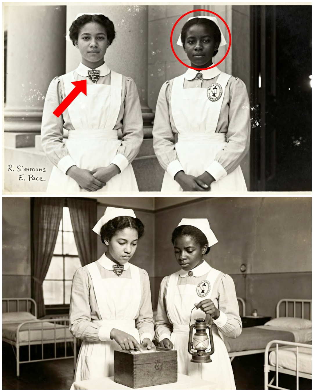 This 1919 Photo of Two Nurses Looks Hopeful Until You See Their Pins