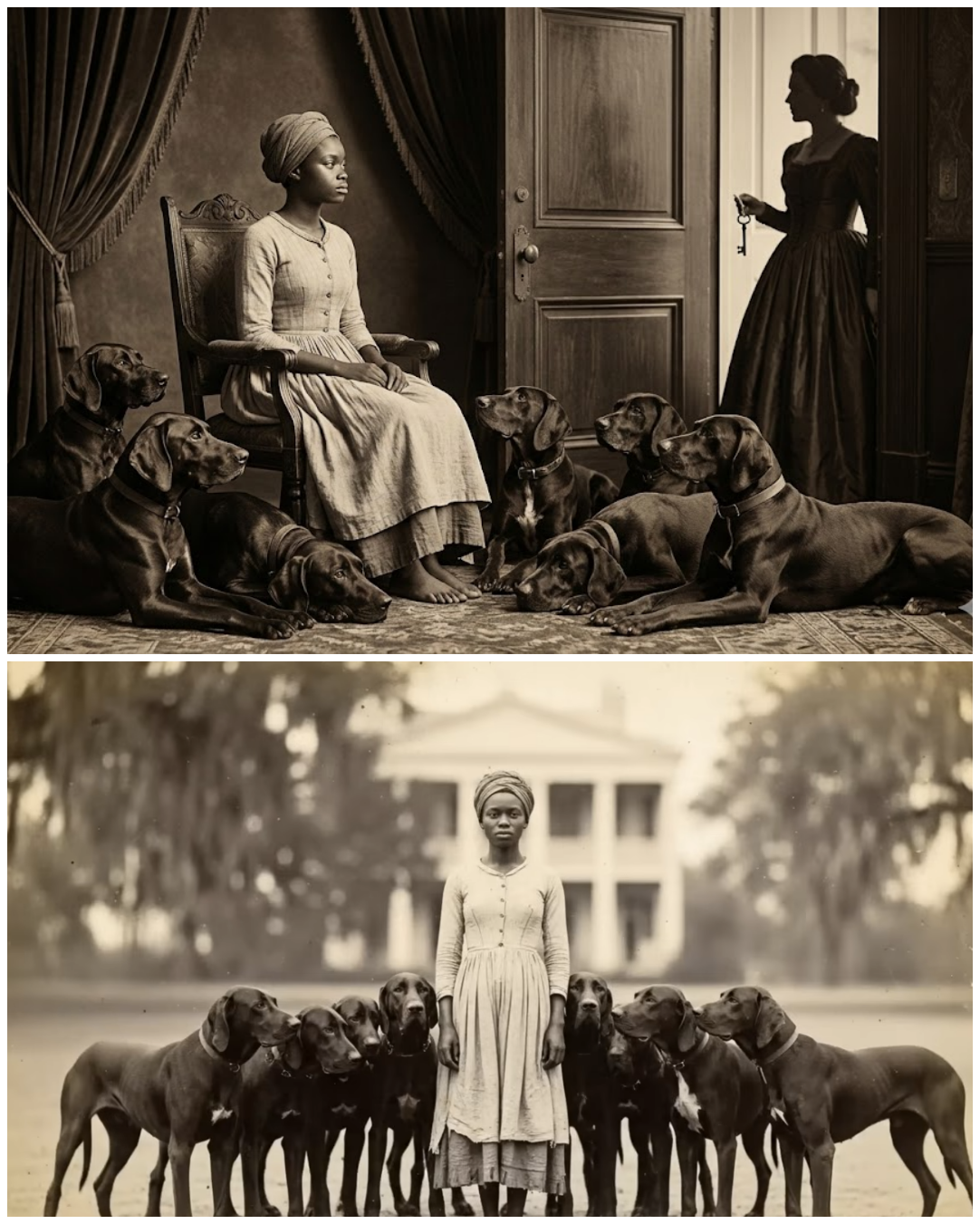 The Baroness Locked Her Slave With 8 Starving Dogs – The Girl Walked Out With All 8 Following