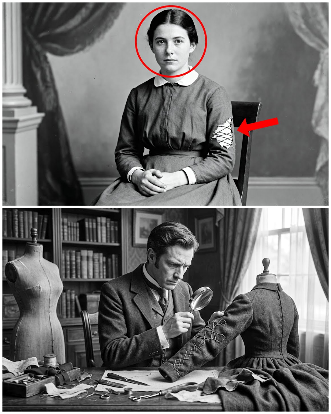 This 1884 Portrait of a Seamstress Looks Ordinary — Until You Notice the Stitching on Her Sleeve