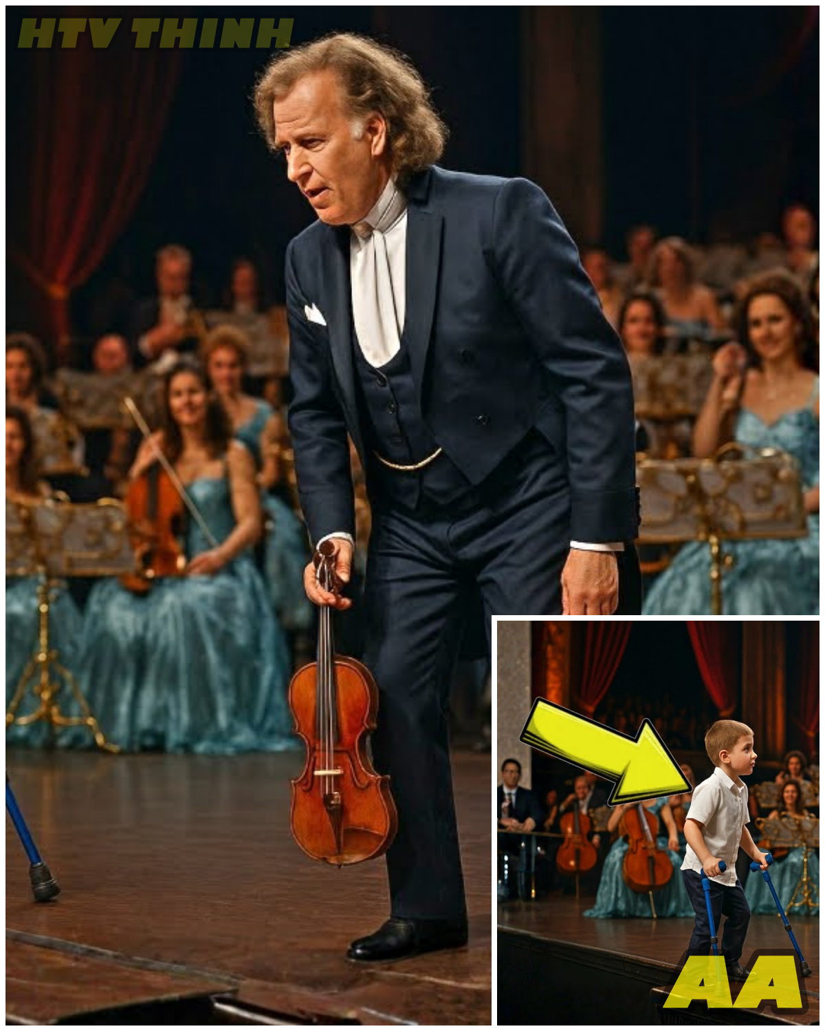 😱 BOY WITH LEG DISABILITY INTERRUPTS ANDRÉ RIEU’S CONCERT – WHAT HE DOES NEXT STUNS MILLIONS 😱 – HTT