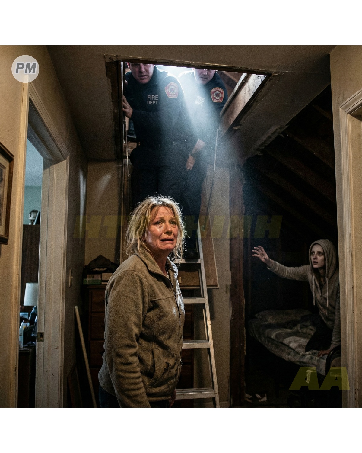 My daughter hadn’t visited me in a whole month. I decided to go to her house myself, using the spare key. As I entered, I heard a faint scraping sound coming from the attic. When the rescuers forced the door open, we saw something that made us collapse, unable to react…