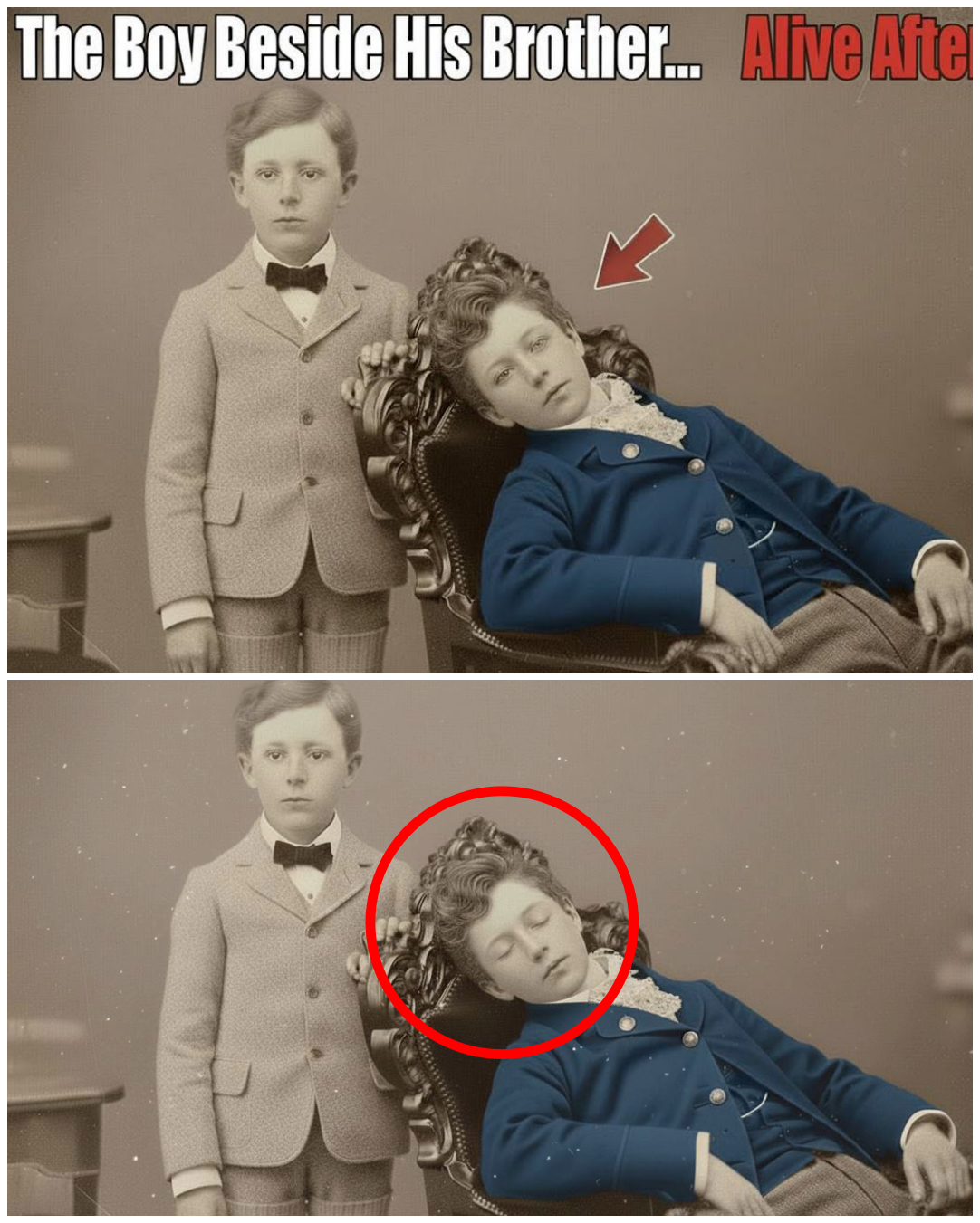 The Prescott Brothers – A Post Mortem Photograph of Buried Alive (1858)