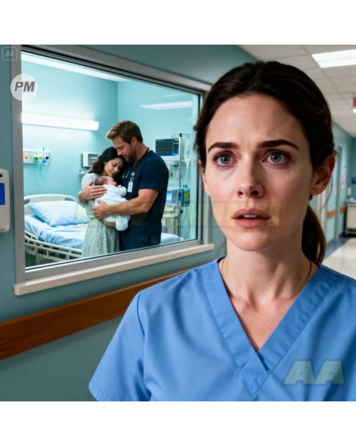 My husband kissed my forehead and said: —France. Just a short business trip. Hours later, upon leaving the operating room, my heart stopped. There he was, holding a newborn, whispering soft words to a woman he had never seen. His lover. I didn’t scream. I did not cry. Silently, I took out my phone and transferred everything we owned. He thought he had two lives… until I deleted one of them.