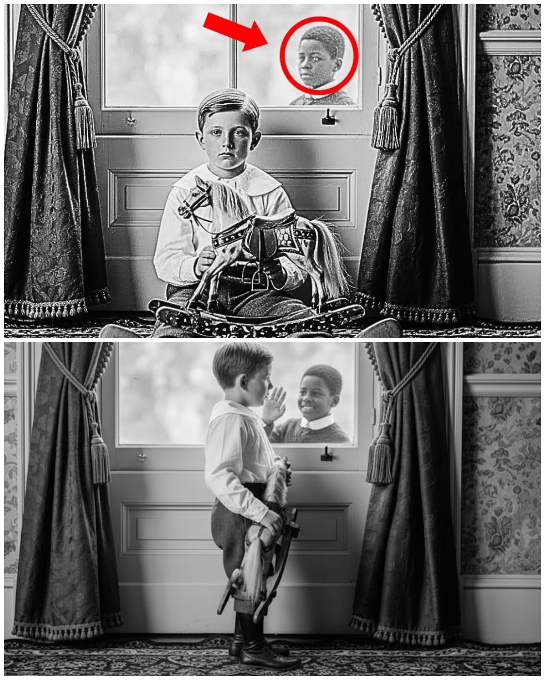 It Was Just a Picture of a Boy and His Horse Toy — But The Reflection Revealed the Truth