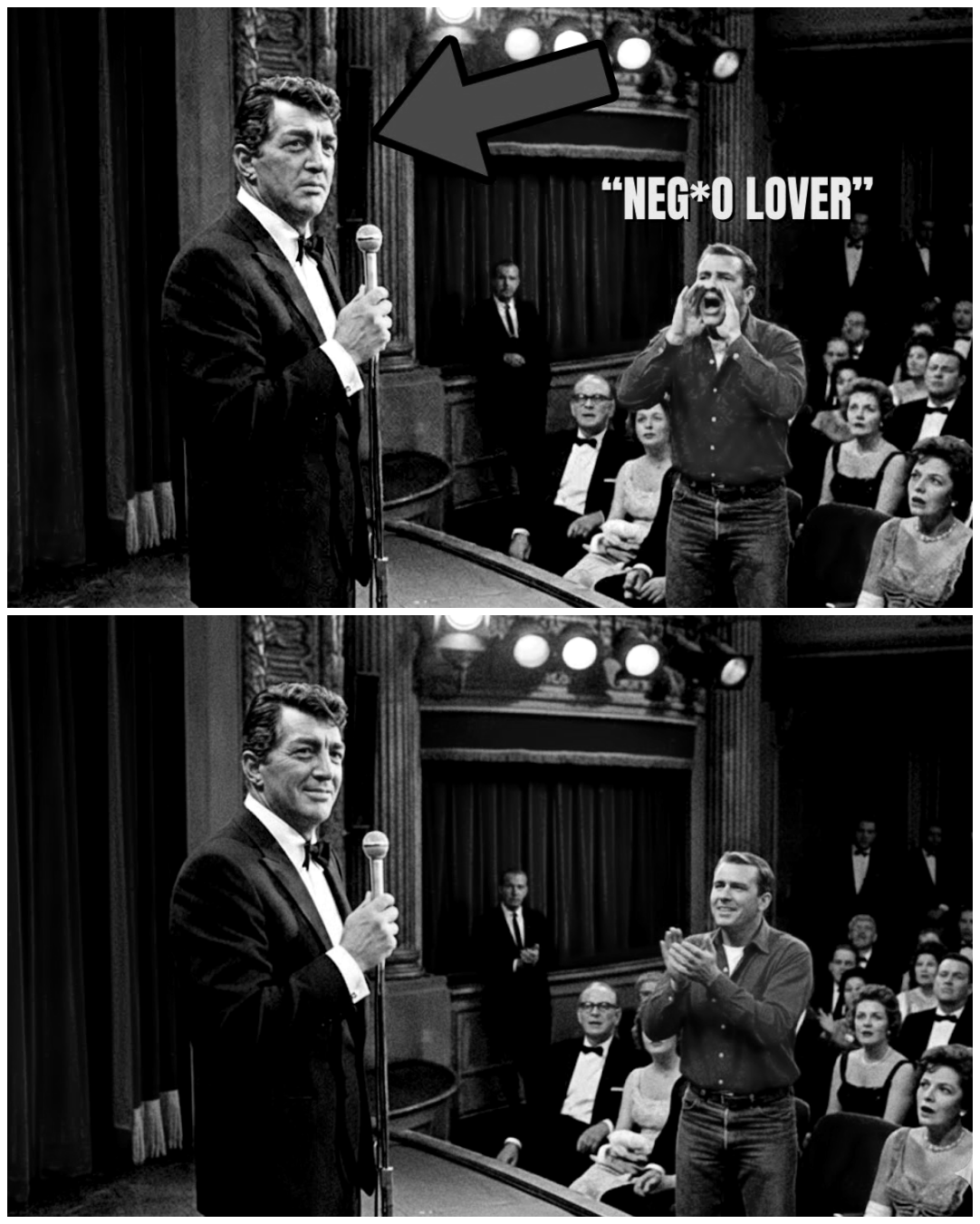 Dean Martin STOPPED Singing When A man In The Audience Shouted A Racist Slur.