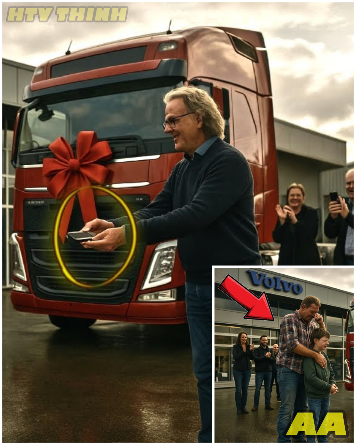 😱 ANDRÉ RIEU DONATES NEW TRUCK TO DRIVER WHO LOST EVERYTHING A MOVING STORY 😱 – HTT