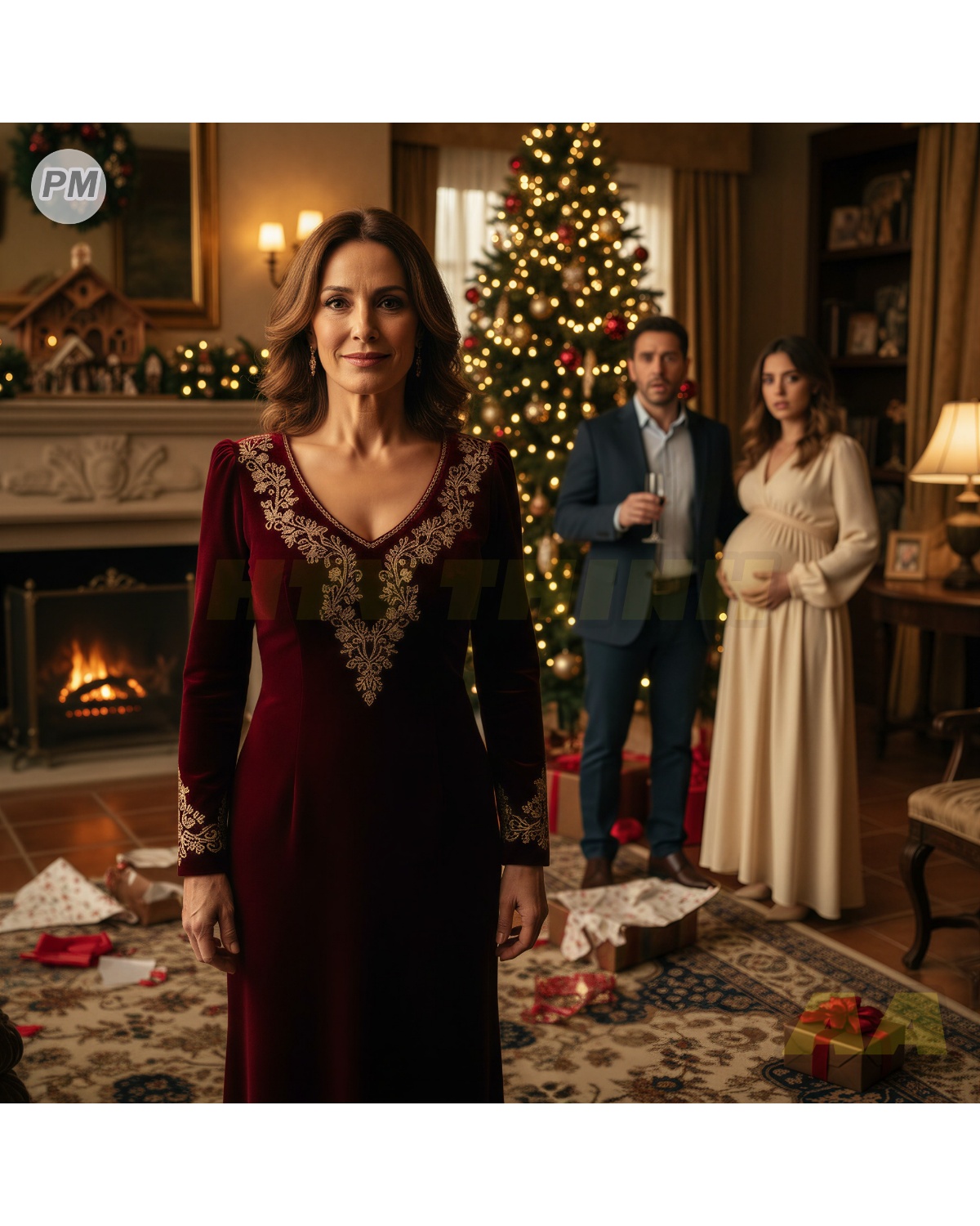 On Christmas Day, my husband brought his pregnant mistress home and humiliated me for being infertile and unable to give him a child… I just smiled ironically. He froze when I told him that his “pregnant” mistress was actually a…