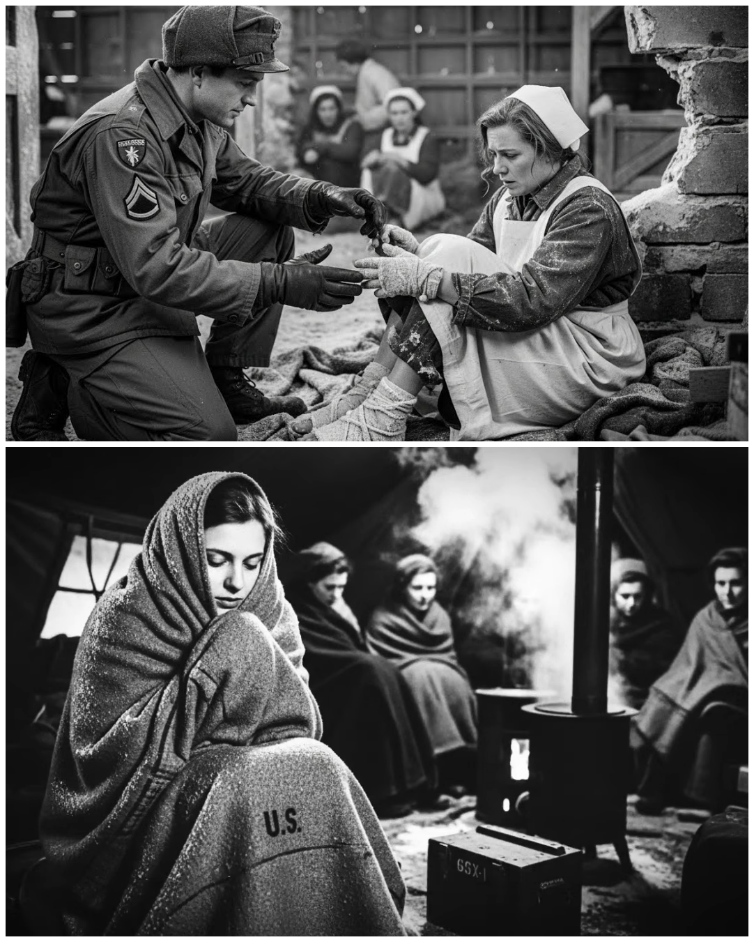 “Don’t Leave Us Here!” – German Women POWs Shocked When U.S Soldiers Pull Them From the Burning Hurt