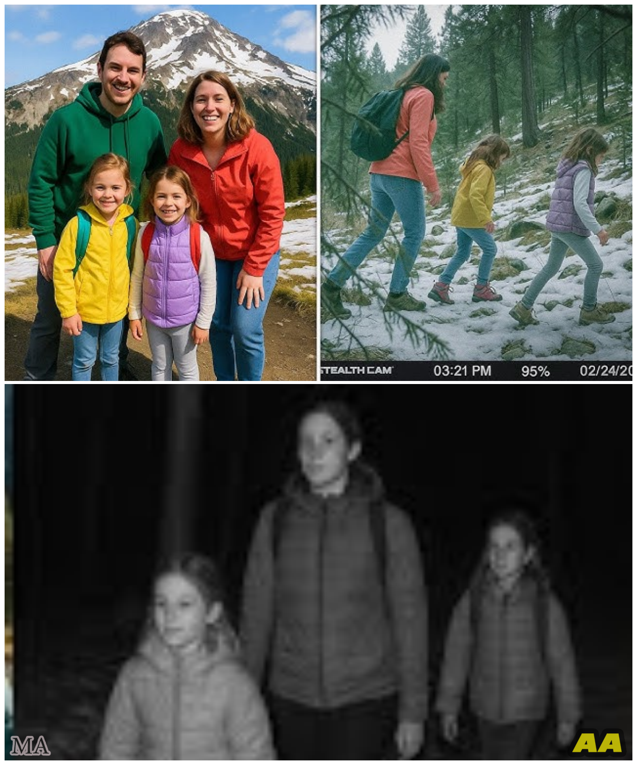 Family Went Missing During Mountain Trip, 3 Weeks Later a Wildlife Camera Captures This…