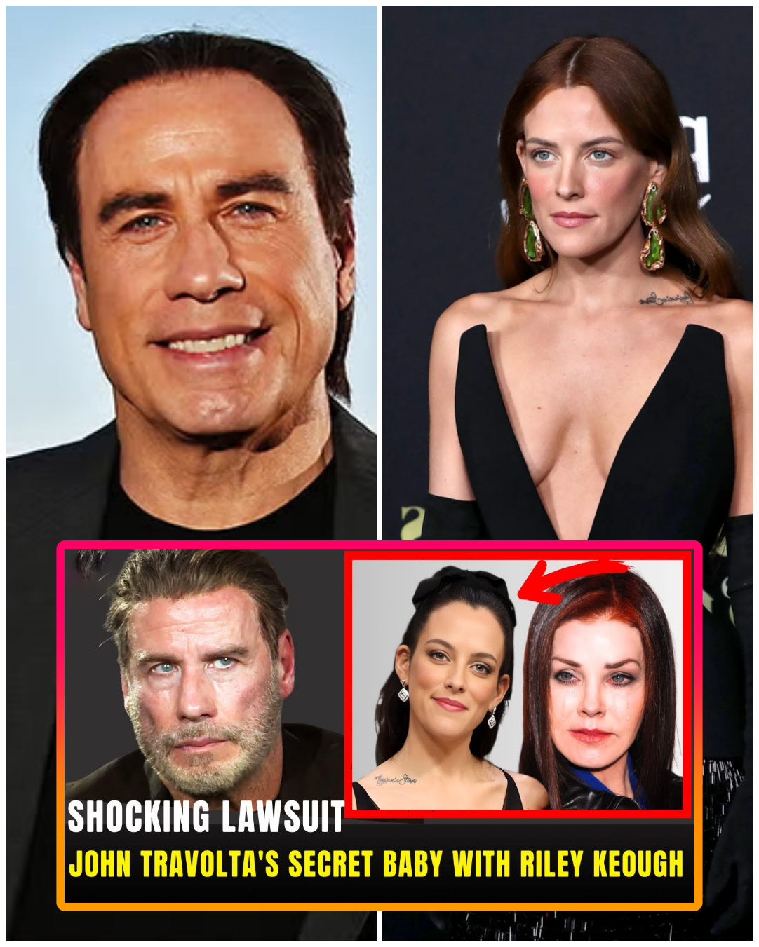At 71,John Travolta Finally Revealed Truth Riley Keough Eggs Donated…Priscilla Presley Incest Claims