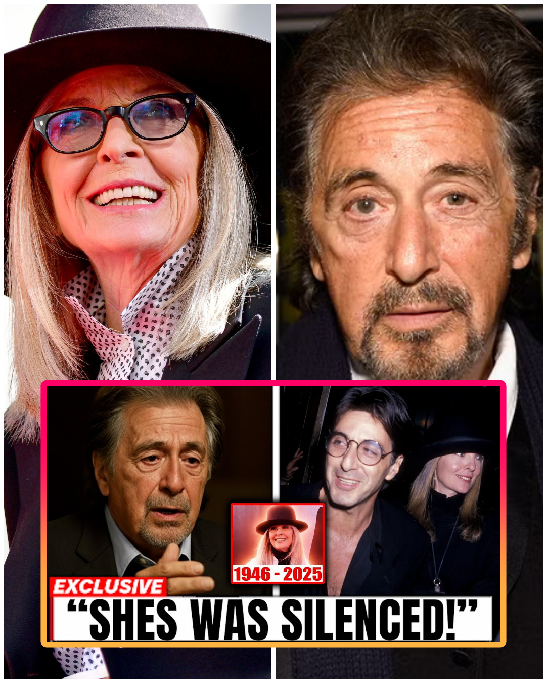 “They Wanted Her Quiet — I Wouldn’t Let Them”: At 85, Al Pacino Finally Breaks His Silence on Why Hollywood Treated Diane Keaton Like a Liability, Not a Legend 😱