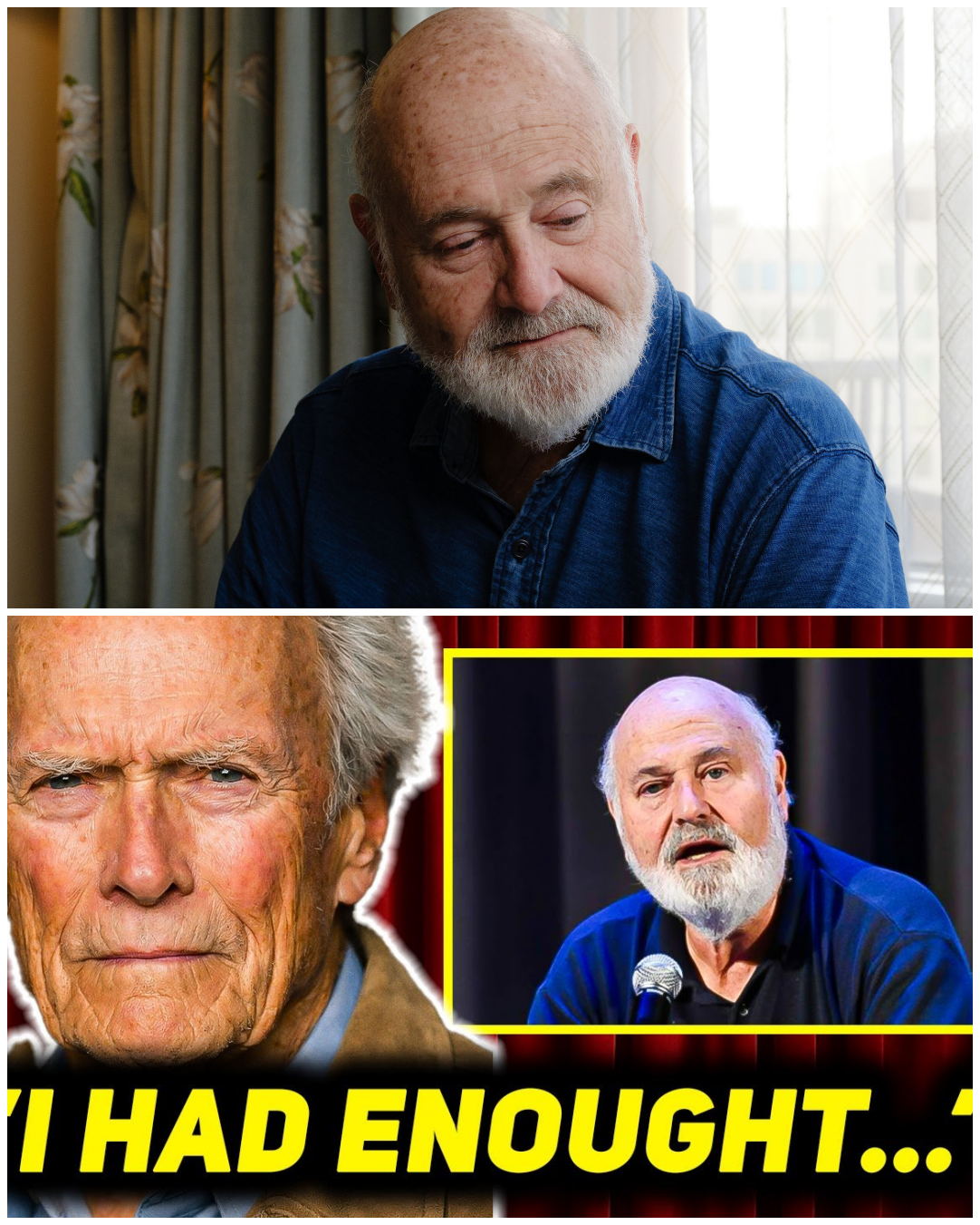“CLINT EASTWOOD WAITED 95 YEARS TO BREAK THE SILENCE ABOUT ROB REINER — ‘HE KNOWS WHY I DIDN’T SAY IT SOONER’ — UNFINISHED ARGUMENTS, BACKSTAGE POWER CLASHES, RESPECT TURNED INTO RESENTMENT, AND THE STRANGE CONFESSION THAT REWRITES THEIR HOLLYWOOD STORY 🤯🔥😱”