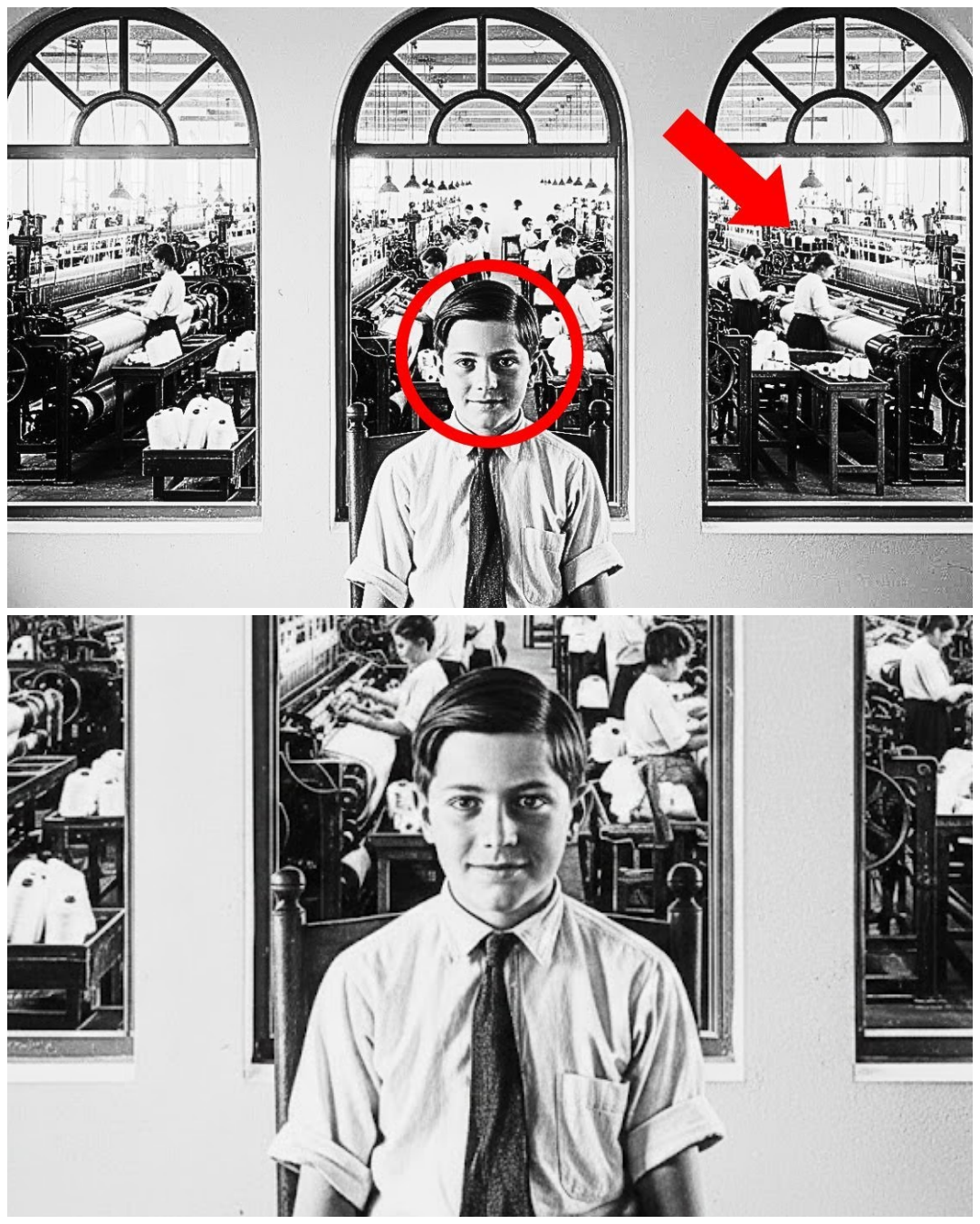 This 1909 Portrait of a Smiling Boy Looked Harmless — Until Experts Restored the Background