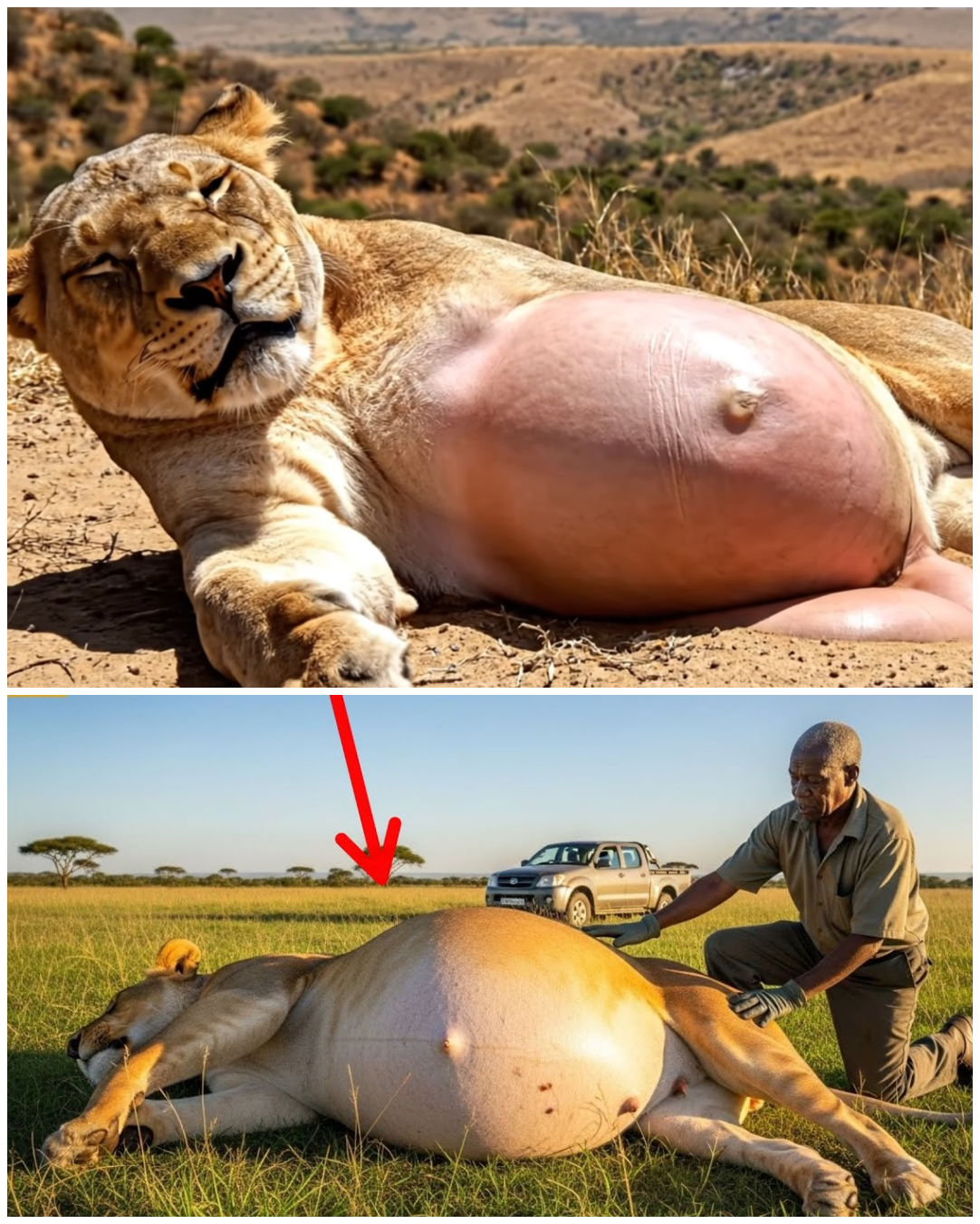 (VIDEO) The Lioness Fell to the Ground Begging for Help… And What Rescuers Did Next Went Viral