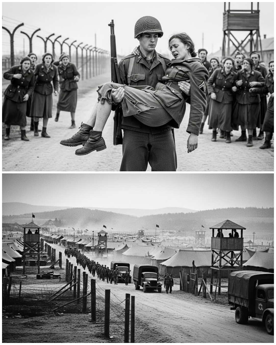 You’re Mine Now,” Said the U.S.Soldier After Seeing German POW Women Starved for Days