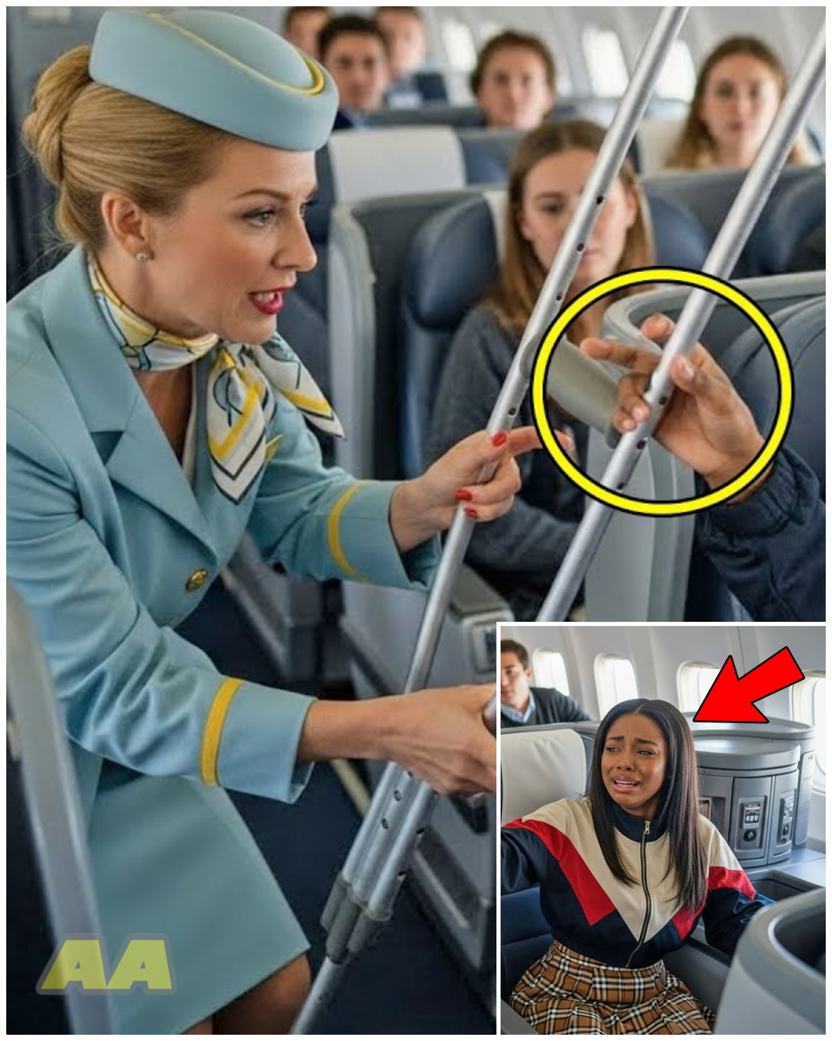I Tossed the Crippled Girl’s ‘Sticks’ and Lost My $100K Career in 60 Seconds! — The Flight Attendant Who Accidentally Fired Herself!