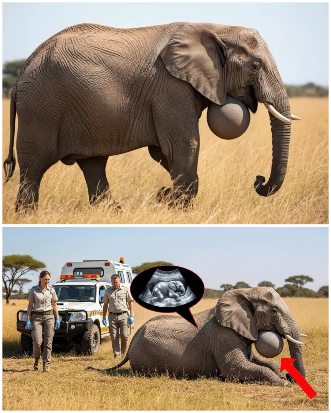 Sick Pregnant Elephant Waited Hours for Help – What Rescuers Did Next Melted Everyone’s Heart