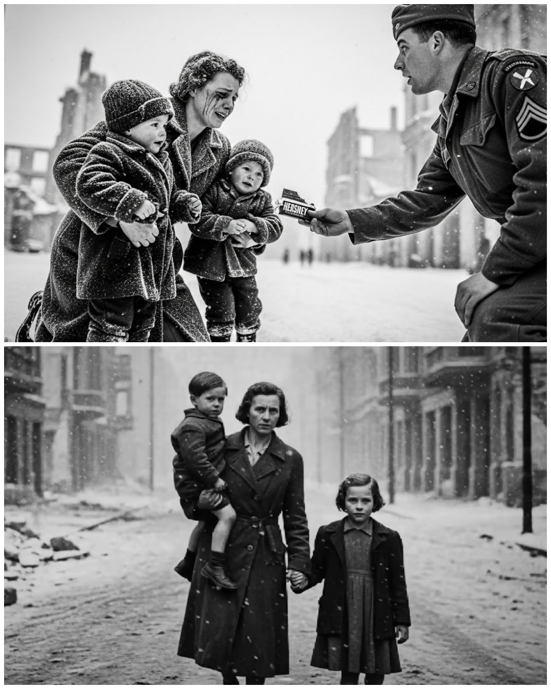 German Mother Begged American Soldier for Food, What He Did Next Shocked Her