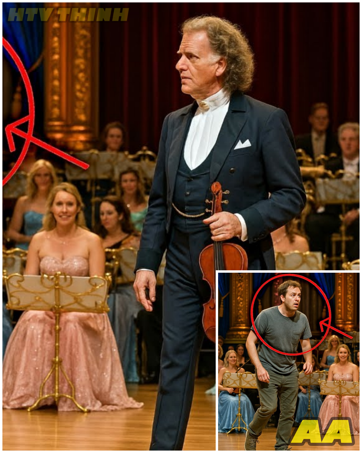 😱 THIS REFUGEE CLIMBS ONTO THE STAGE WITHOUT PERMISSION… ANDRÉ RIEU’S REACTION SHOCKED THE NETHERLANDS 😱 – HTT