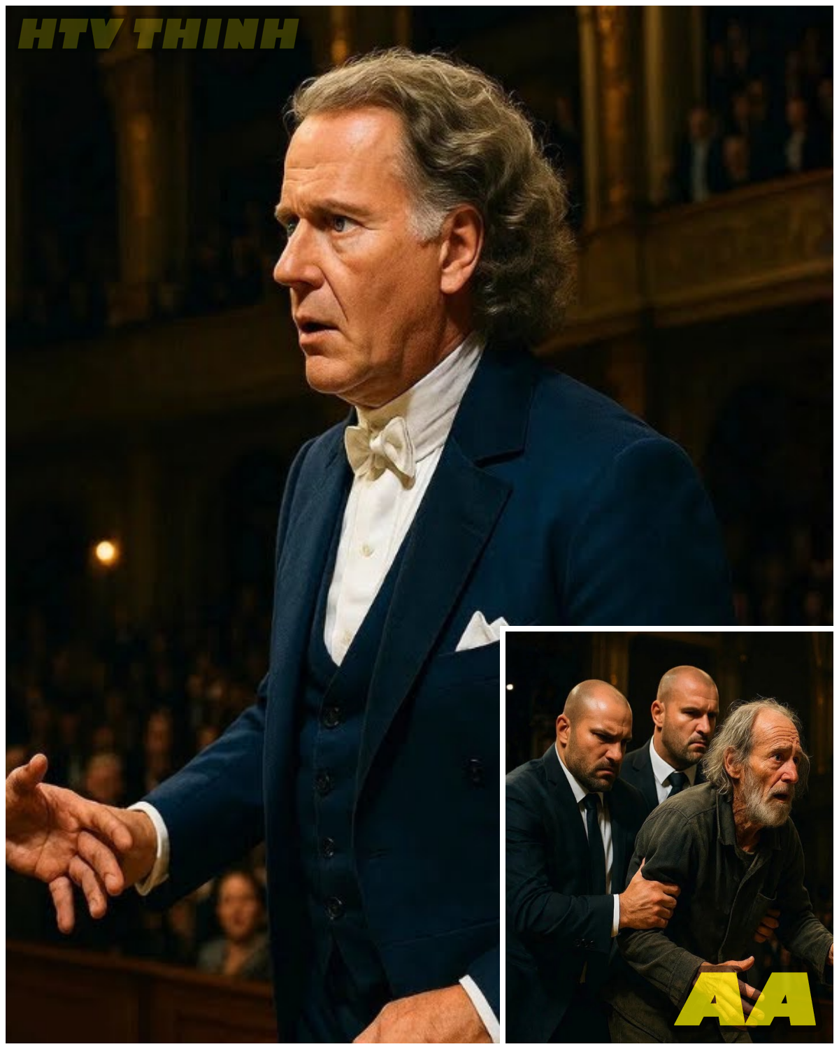 😱 André Rieu’s Concert Takes an Unexpected Turn When a Little Girl Shares Her Unique Vision! 😱 – HTT