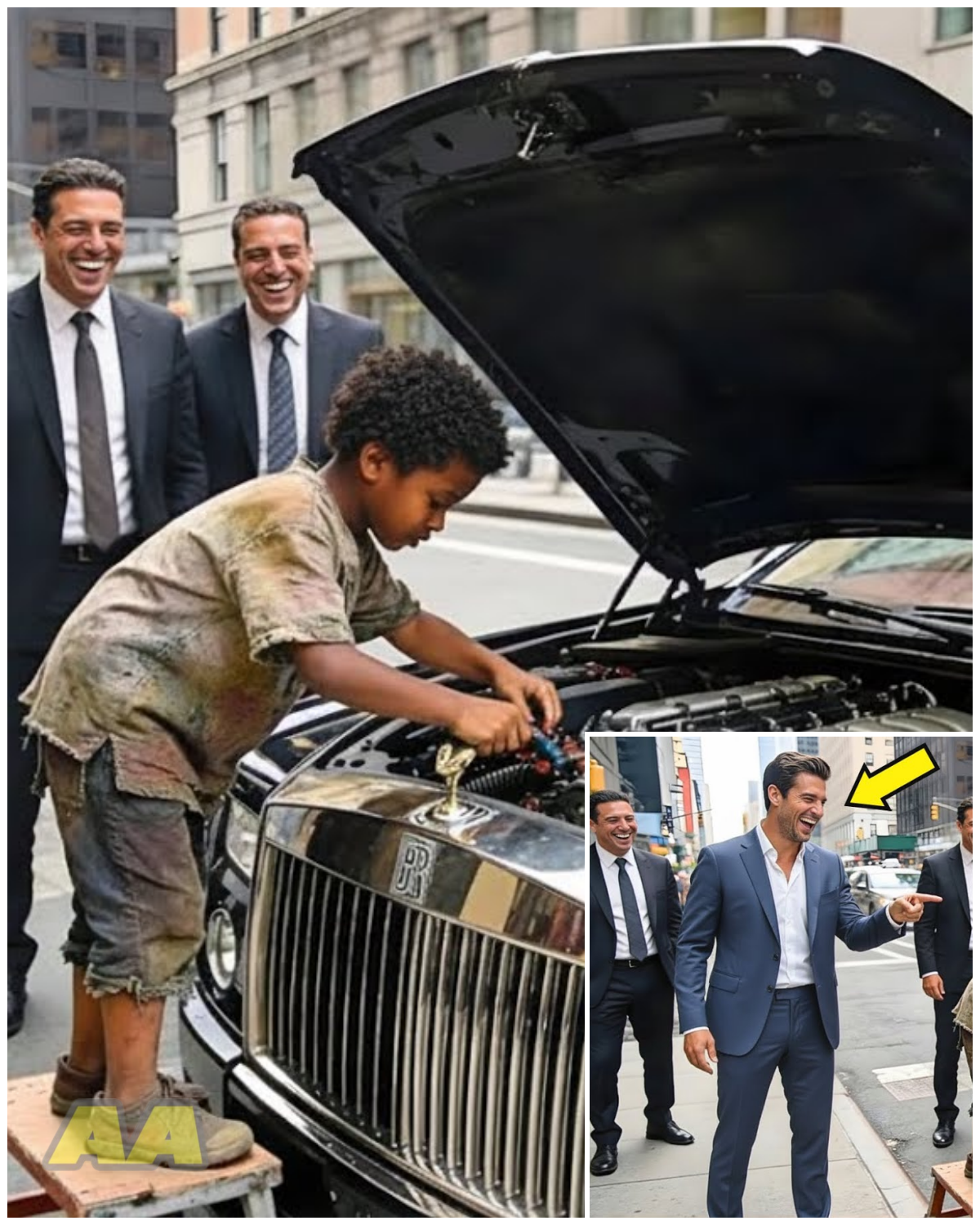 I LAUGHED AT THE GREASY STREET KID, THEN HE FIXED MY $500K CAR IN 15 MINUTES! — The Shocking Redemption of a Billionaire!