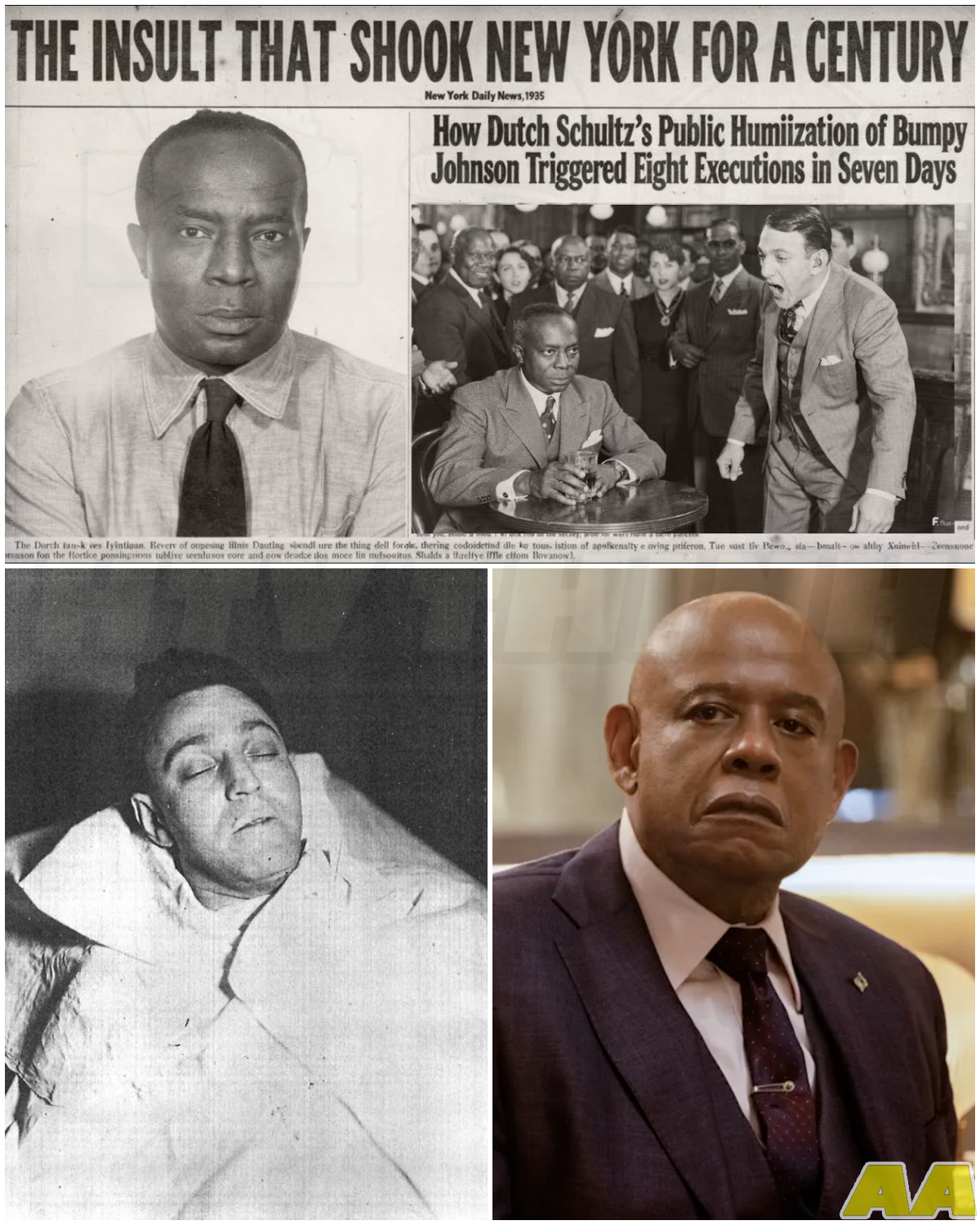 🎰 1935 News: Dutch Schultz’s Racial Insult to Bumpy Johnson — 8 Men Dead in a Week